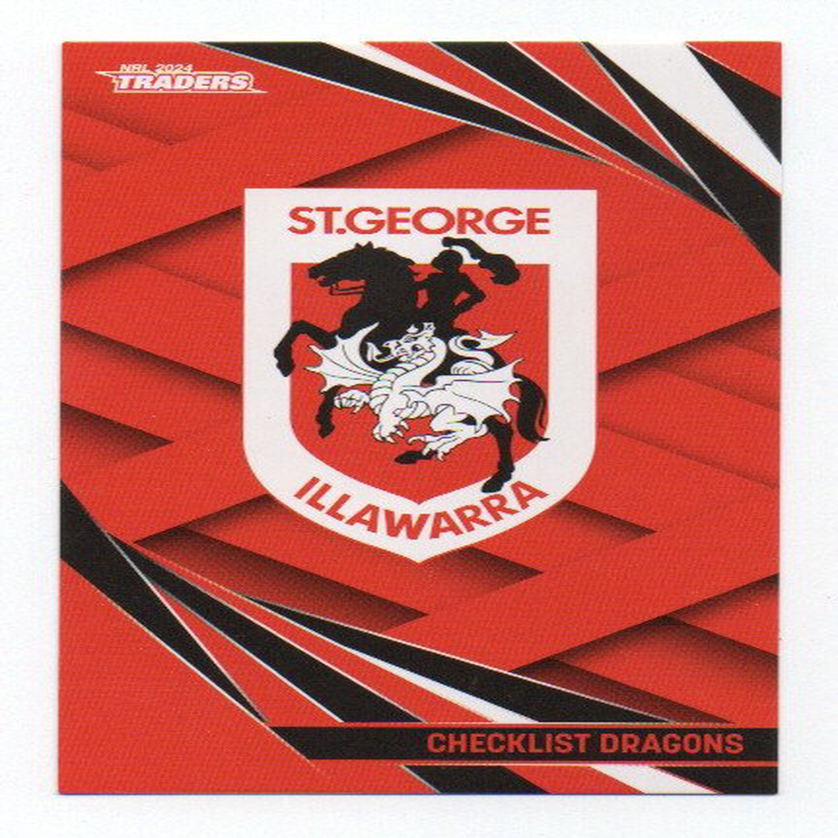 2024 NRL Traders Base (118) Dragons Checklist