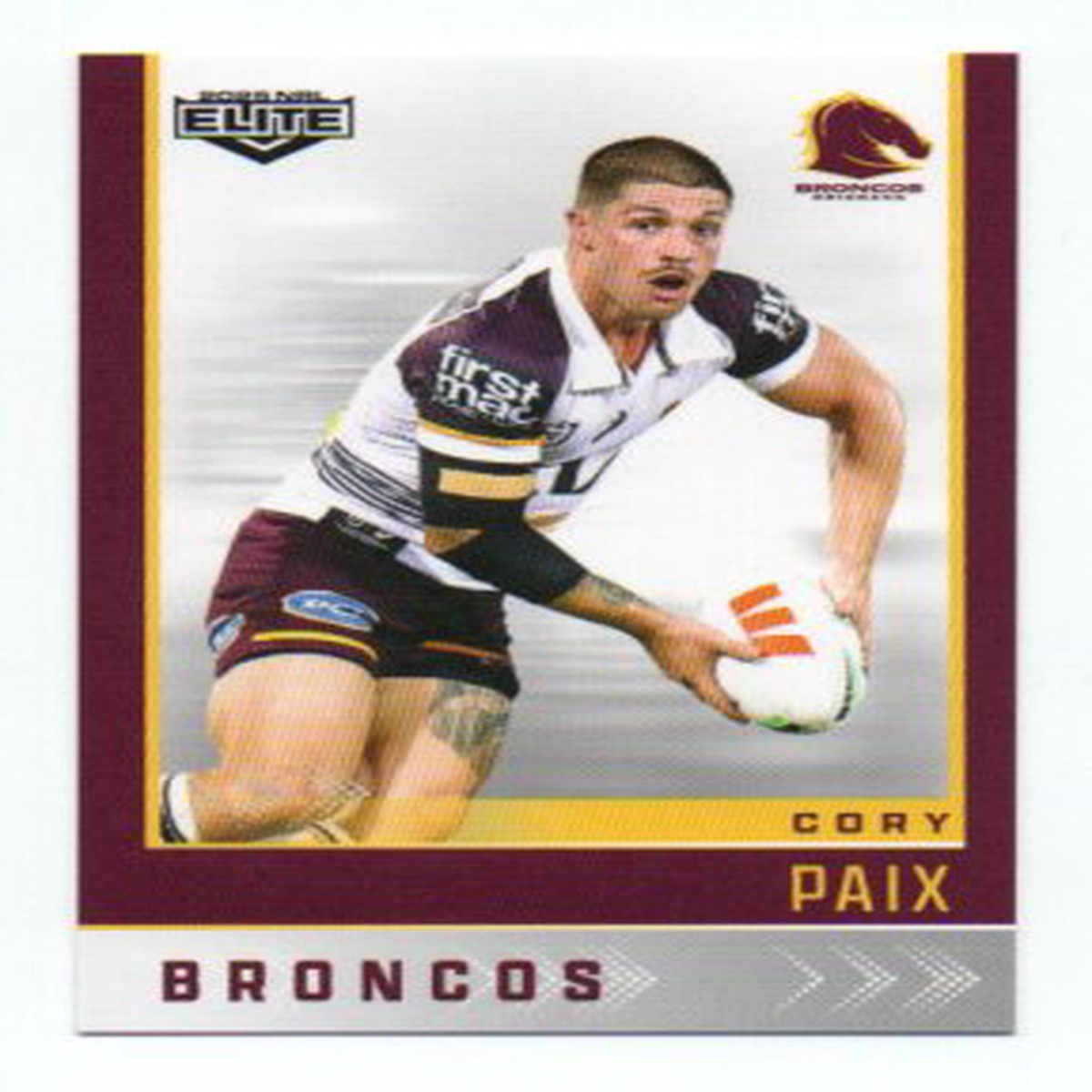2025 Nrl Elite Base Common (007) Cory Paix Broncos