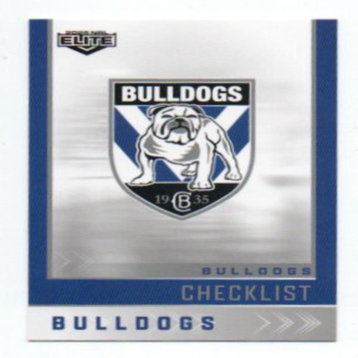 2025 Nrl Elite Base Common (019) Bulldogs Checklist