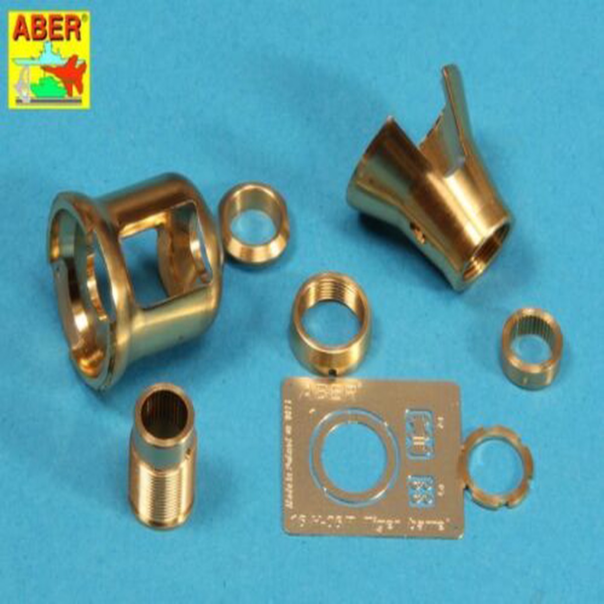 ABER 16L08 1/16 Early Muzzle Brake for German 8,8 cm Barrel
