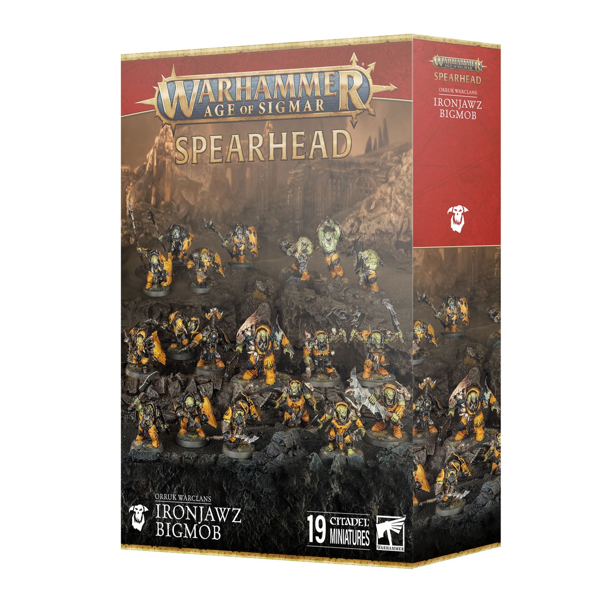 Age of Sigmar: Orruk Warclans Spearhead  Ironjawz Bigmob