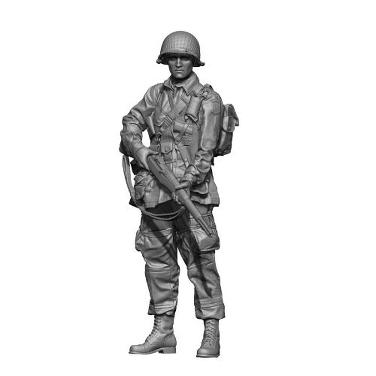 H3 Models 16007 1/16 WW2 U.S. Paratrooper – RIFLEMAN (Resin)