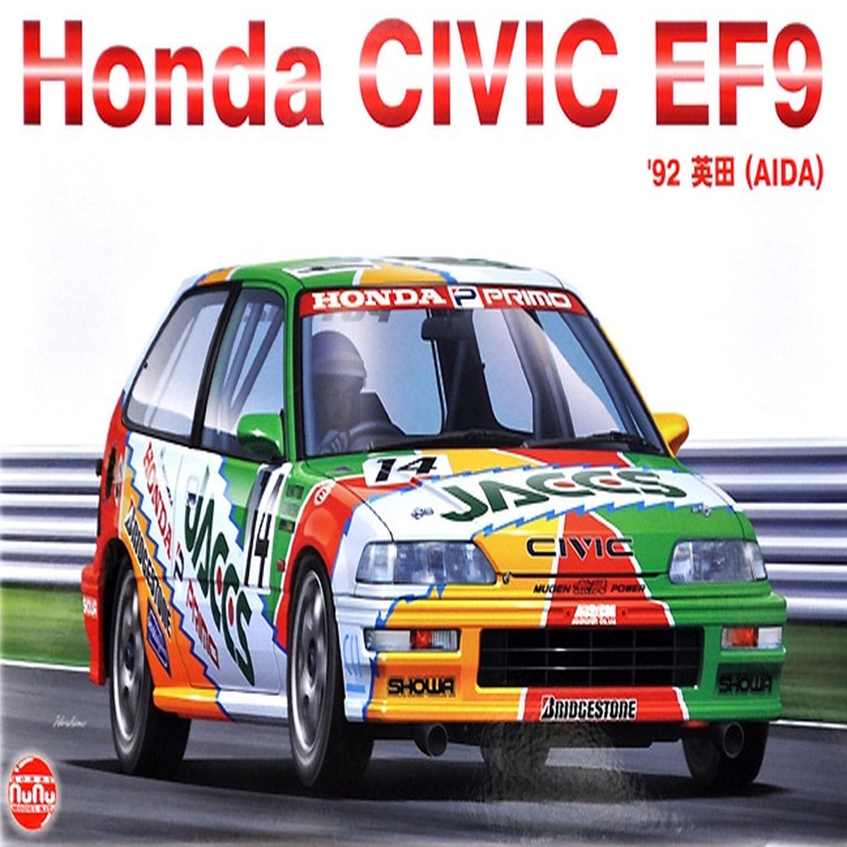 NuNu 24021 1/24 Honda Civic EF9 Group A Sponsored by JACCS - 1992