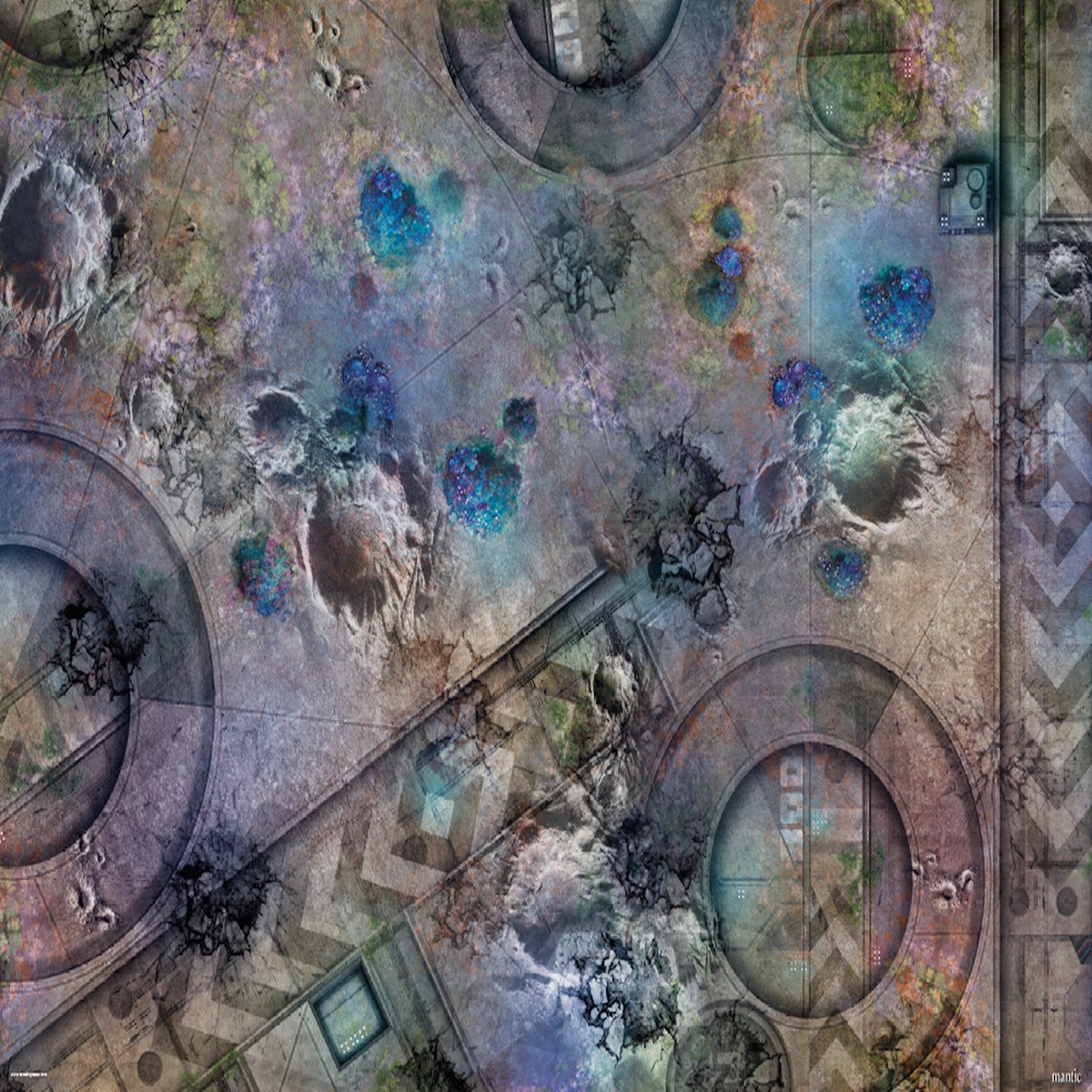 Terrain Crate  Battle Mat Grim Battlefield 6X4