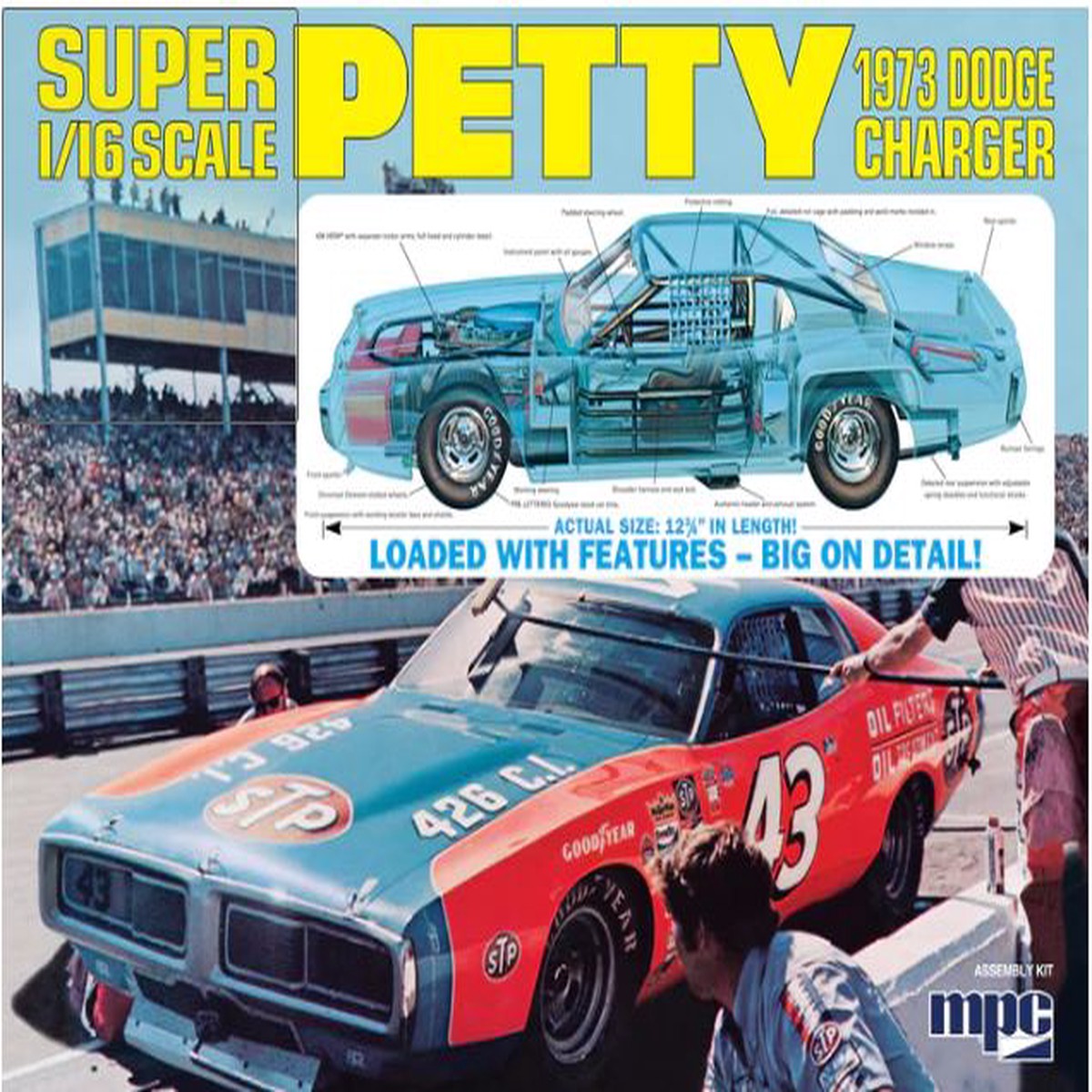MPC 938 1/16 Super Petty 1973 Dodge Charger