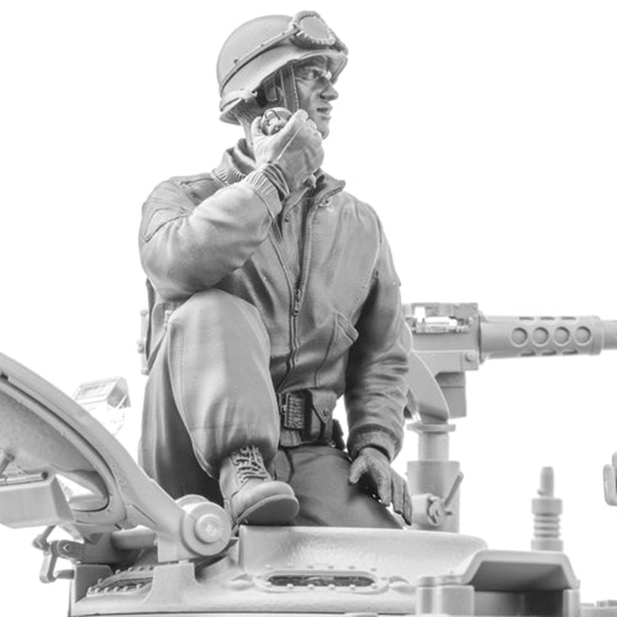 Sol Resin Factory MM577 1/16 WWII U.S. Army M4A3E8 Commander