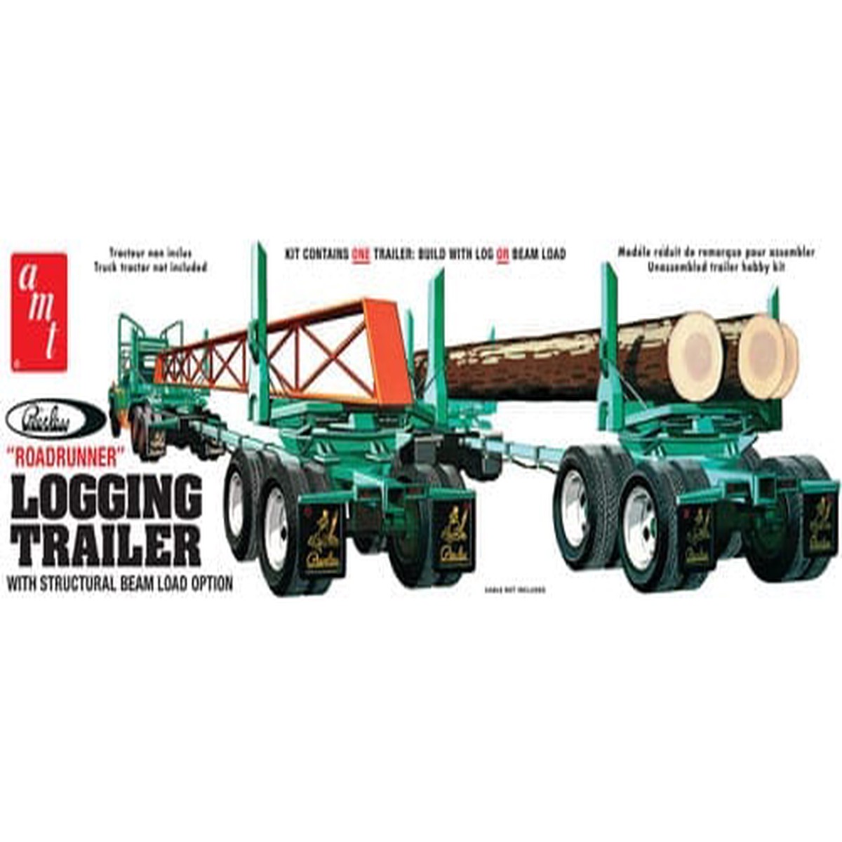 AMT 1103 1/25″Roadrunner” Logging Trailer