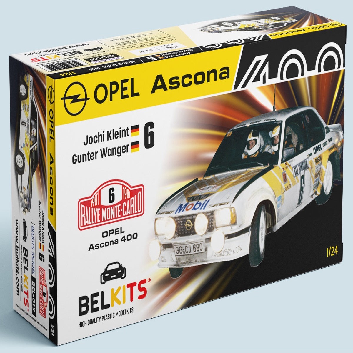 Belkits 019 1/24 Opel Ascona 400 – Rally Monte Carlo 1981