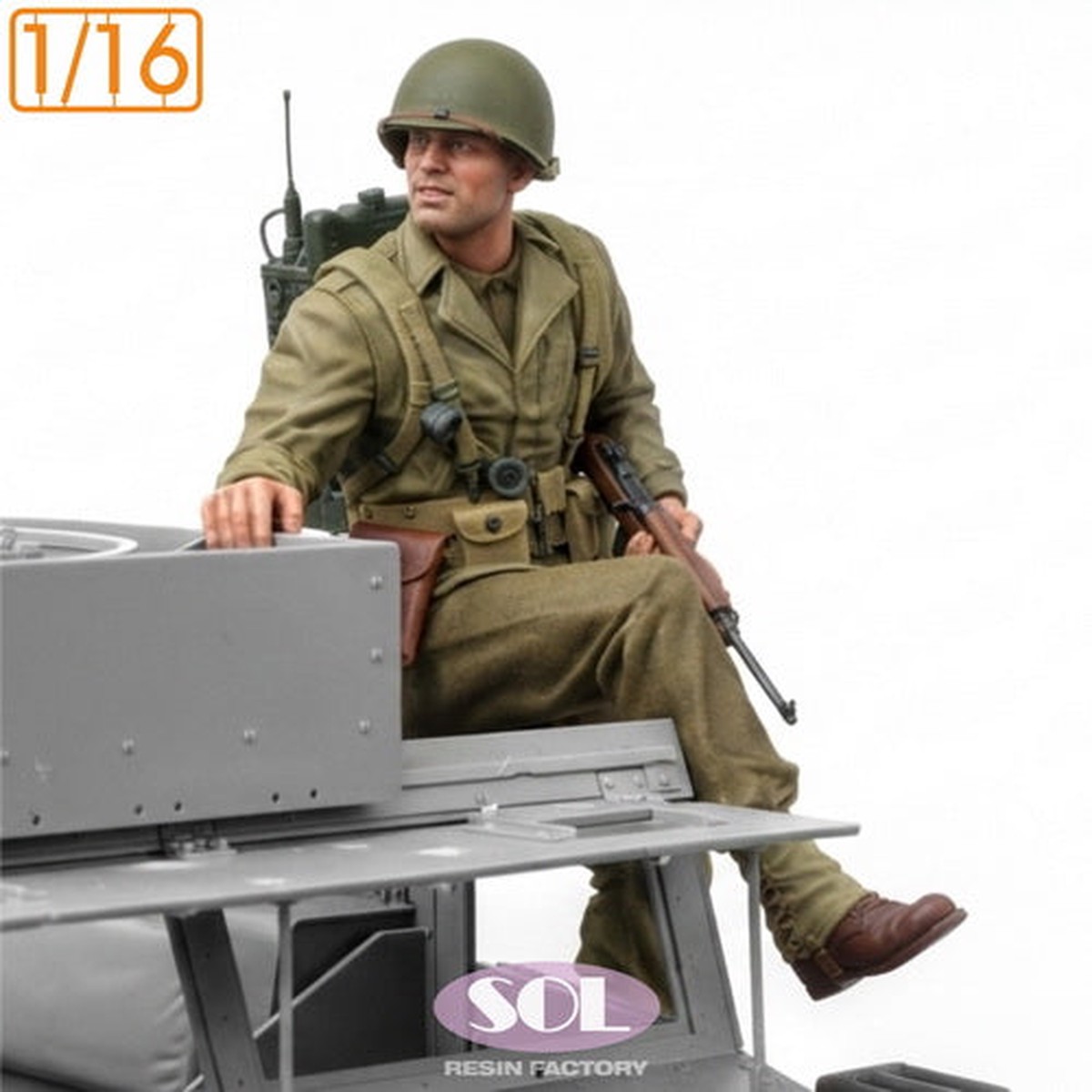 Sol Resin Factory MM997 1/16 U.S. Army Field Radio Operator