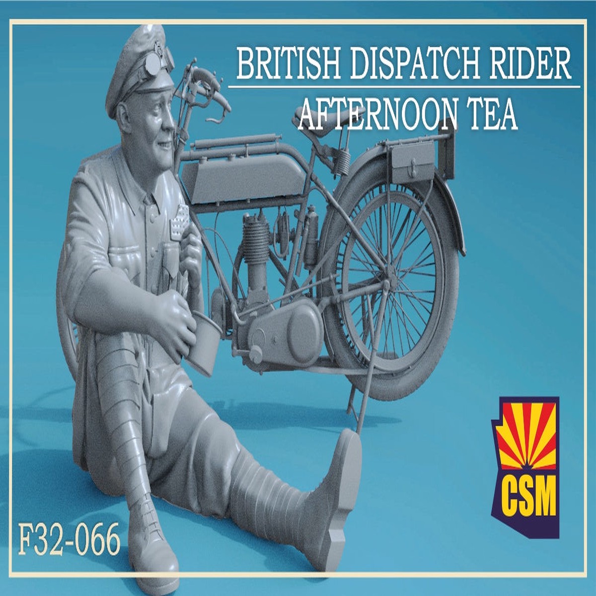 Copper State Models F32066 1/32 British Dispatch Rider afternoon tea