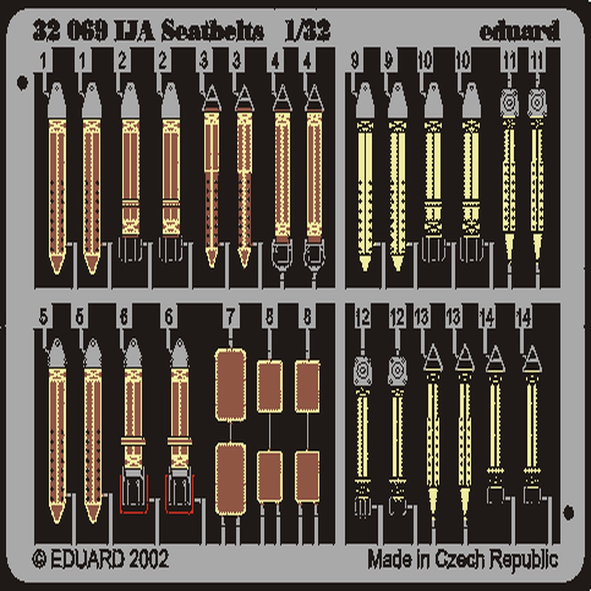 Eduard 32504 1/32 Seatbelts IJA