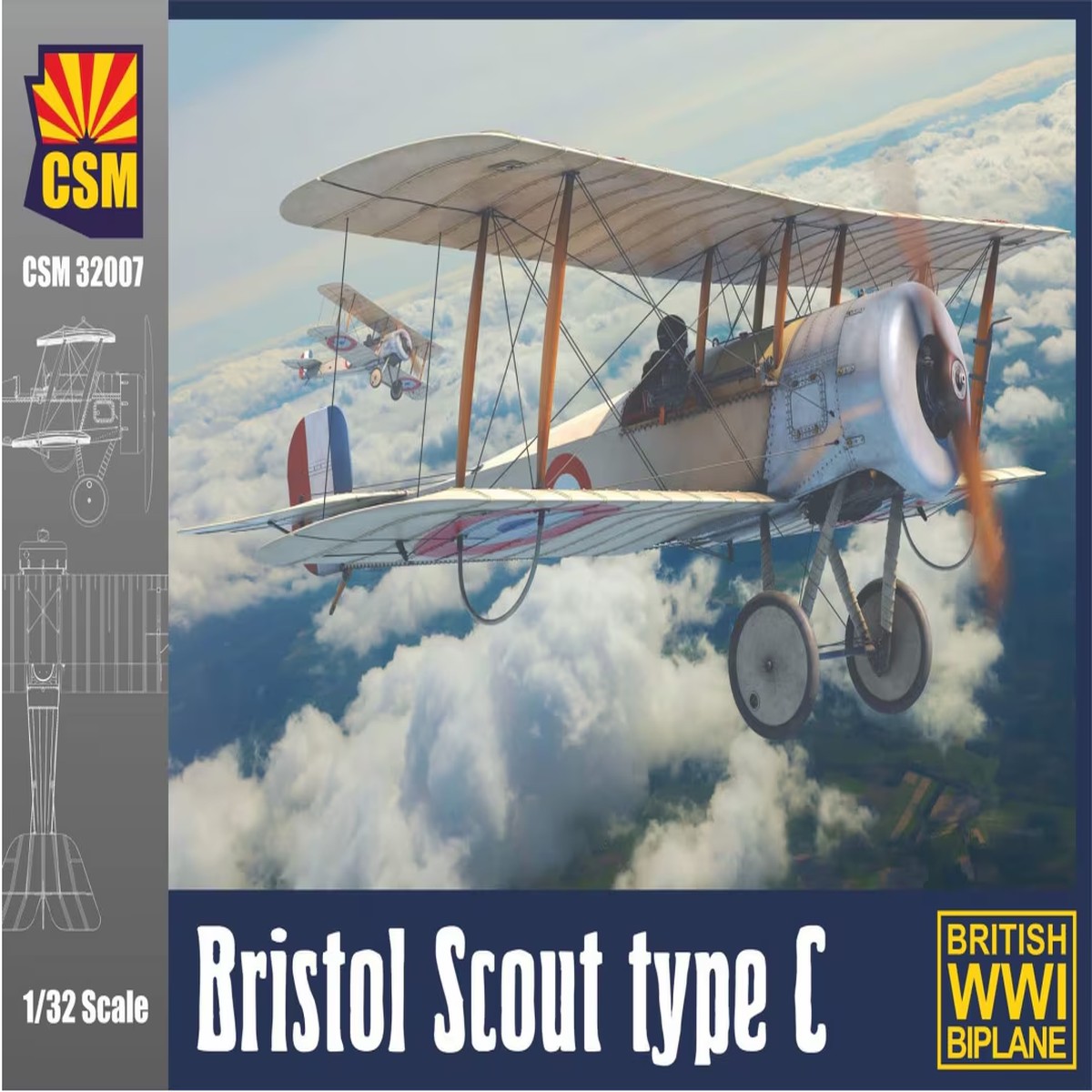 Copper State Models 32007 1/32 Bristol Scout Type C