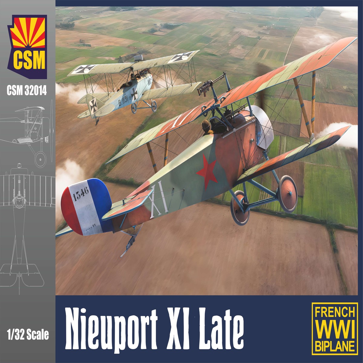 Copper State Models 32014 1/32 Nieuport XI late