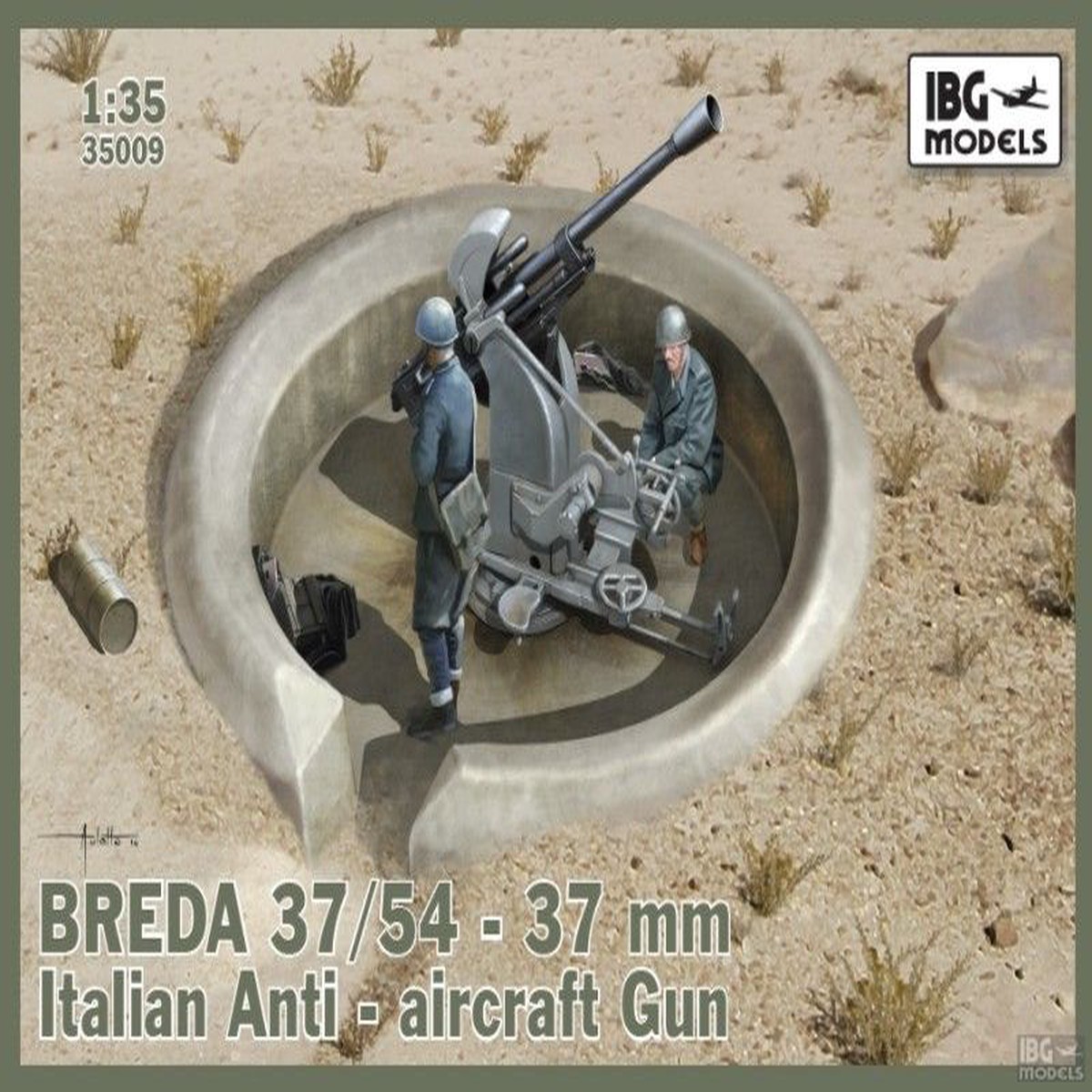 IBG 35009 1/35 Breda 37/54 – 37mm Italian Anti-Aircraft Gun