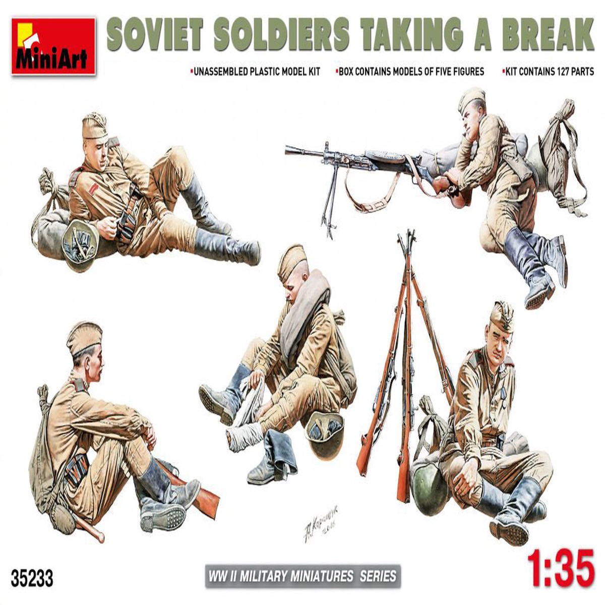 MiniArt 35233 1/35 Soviet Soldiers Taking a Break