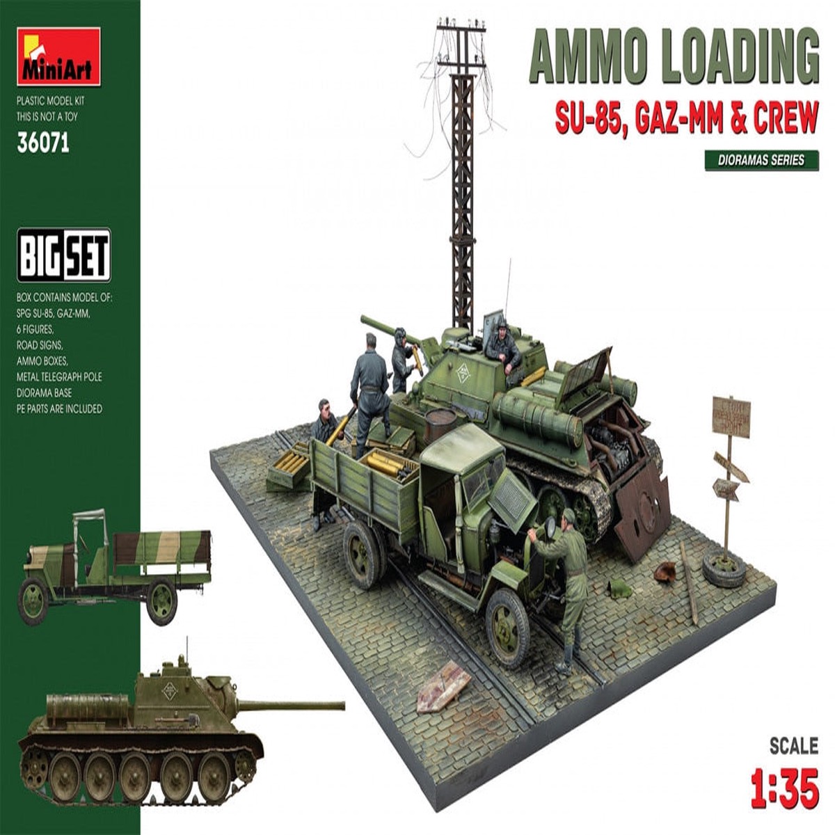MiniArt 36071 1/35 Ammo Loading (SU-85, GAZ-MM & Crew)