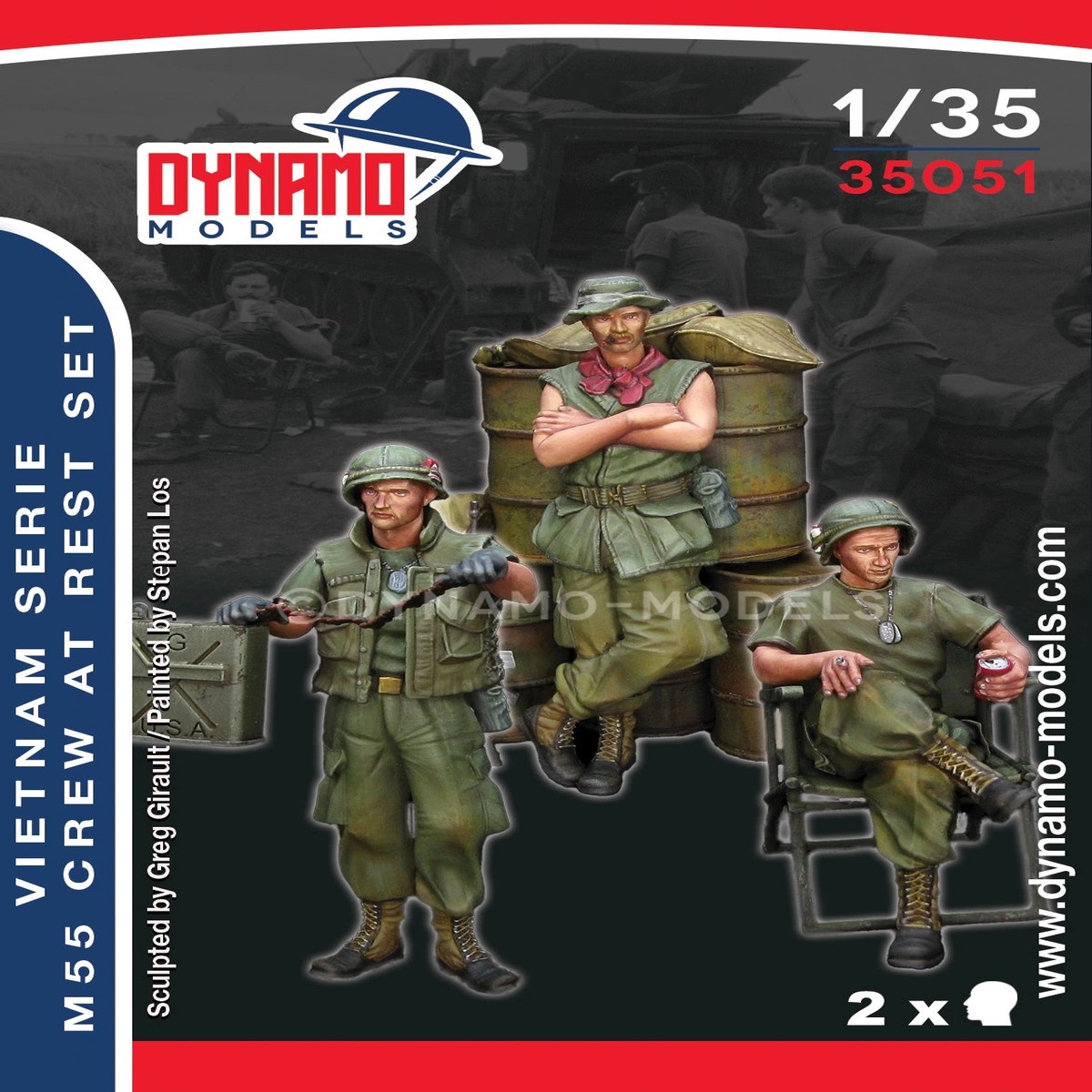 Dynamo DYM35051 1/35 Vietnam  U.S. Soldiers Taking A Rest