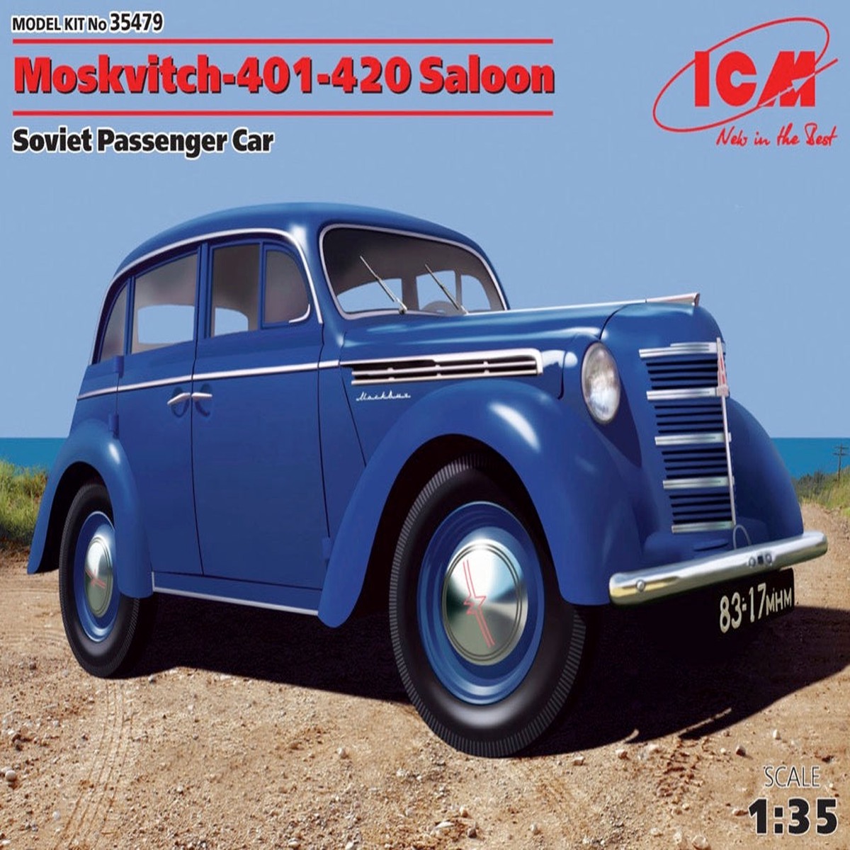ICM 35479 1/35 Moskvitch-401-420 Saloon Soviet Passenger Car