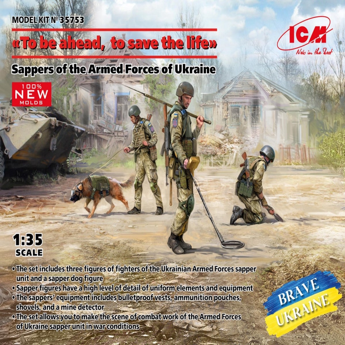 ICM 35753 1/35 “To be ahead, to save the life” Sappers of the Armed Forces of Ukraine