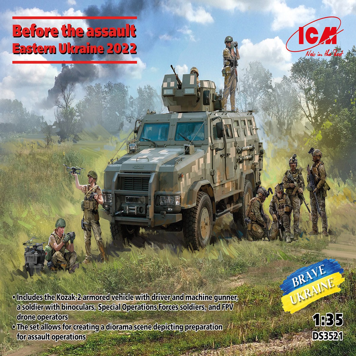 ICM DS3521 1/35 Before the assault. Eastern Ukraine 2022