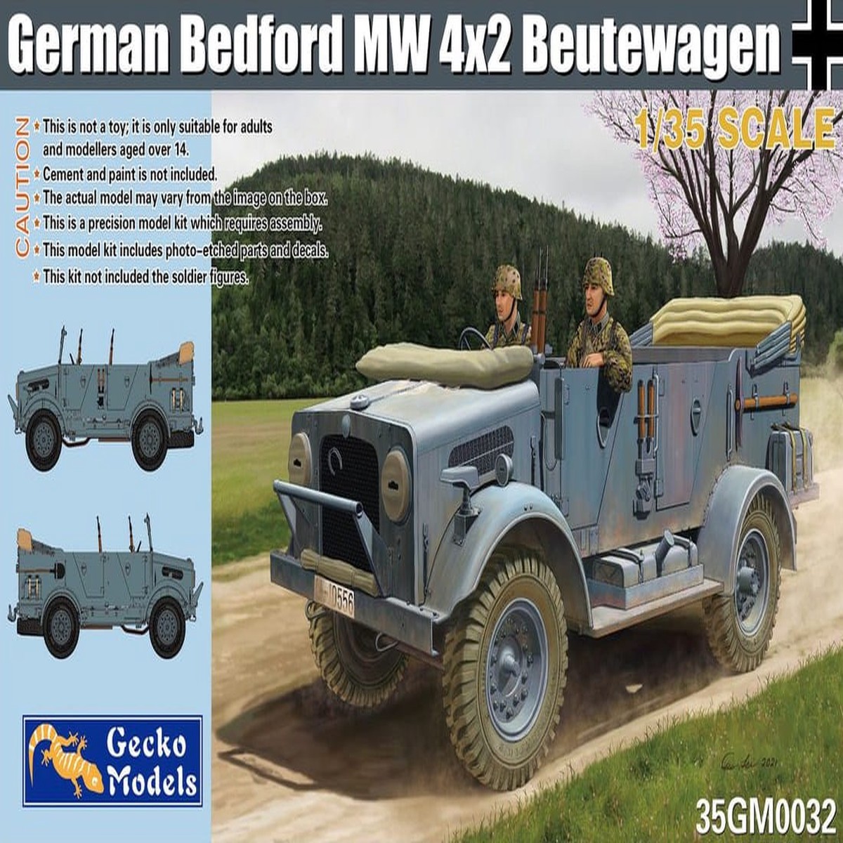 Gecko Models 35GM0032 1/35 German Bedford MW 4×2 Beutewagen