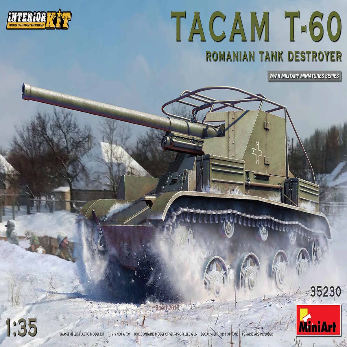 MiniArt 35230 1/35 Tacam T-60 Romanian Tank Destroyer. Interior kit
