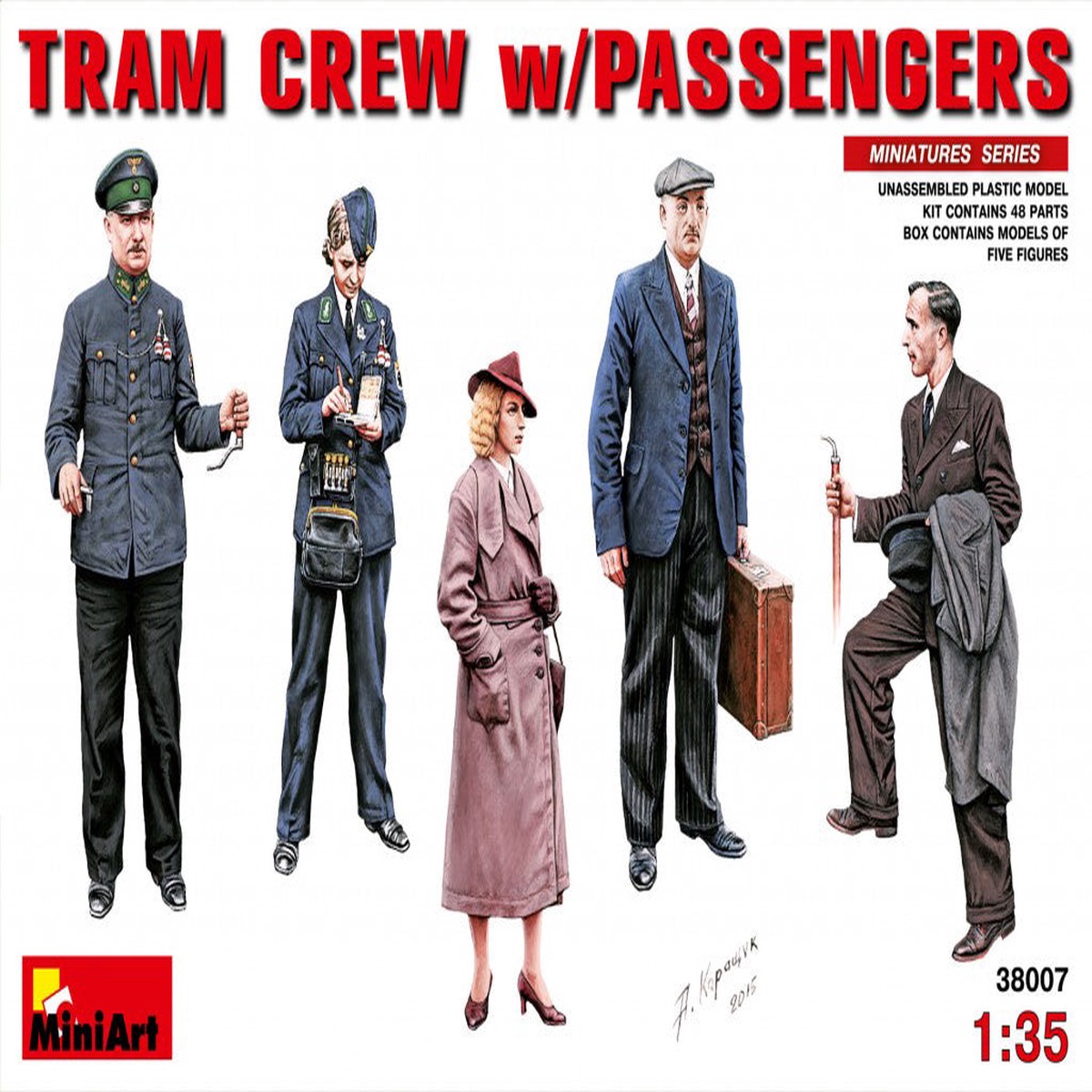 MiniArt 38007 1/35 Tram Crew with Passengers