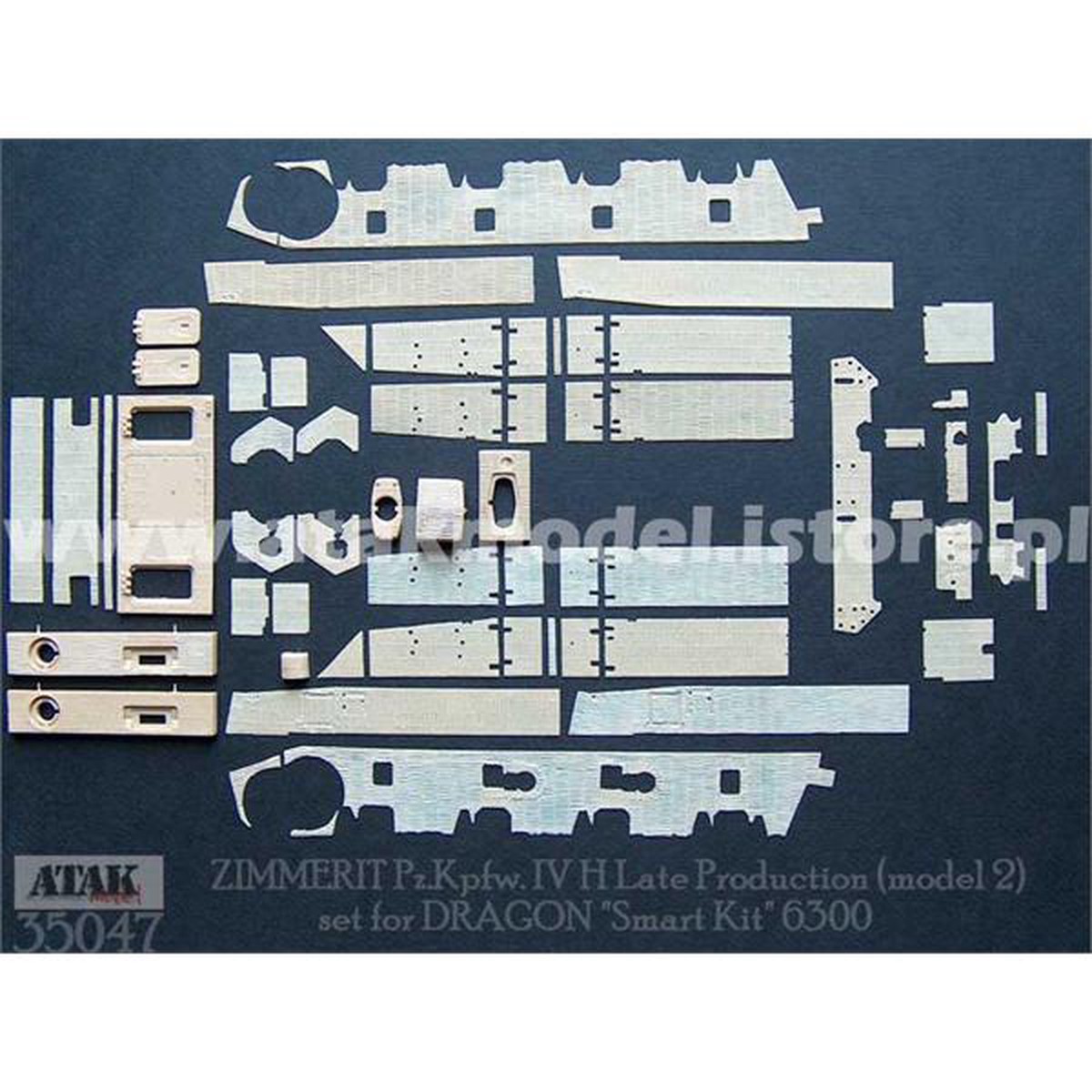 ATAK 35047 1/35 Zimmerit for Panzer IV Ausf.H late Set II (Dragon)