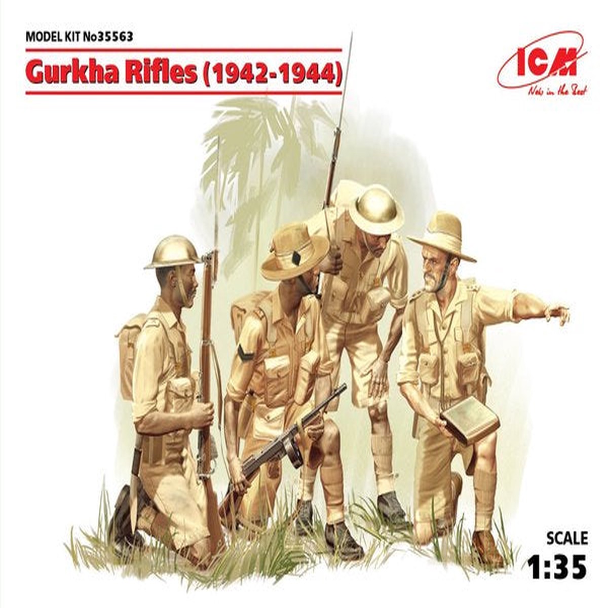 ICM 35563 1/35 Gurkha Rifles (1942-1944) 4 figures