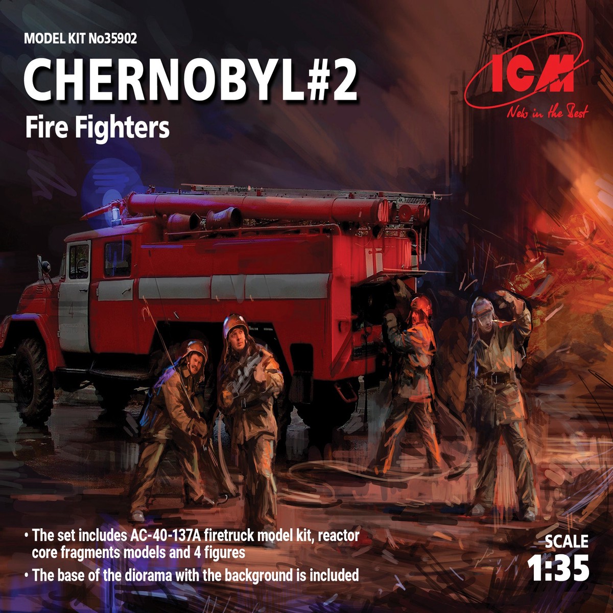 ICM 35902 1/35 Chernobyl #2, Fire Fighters