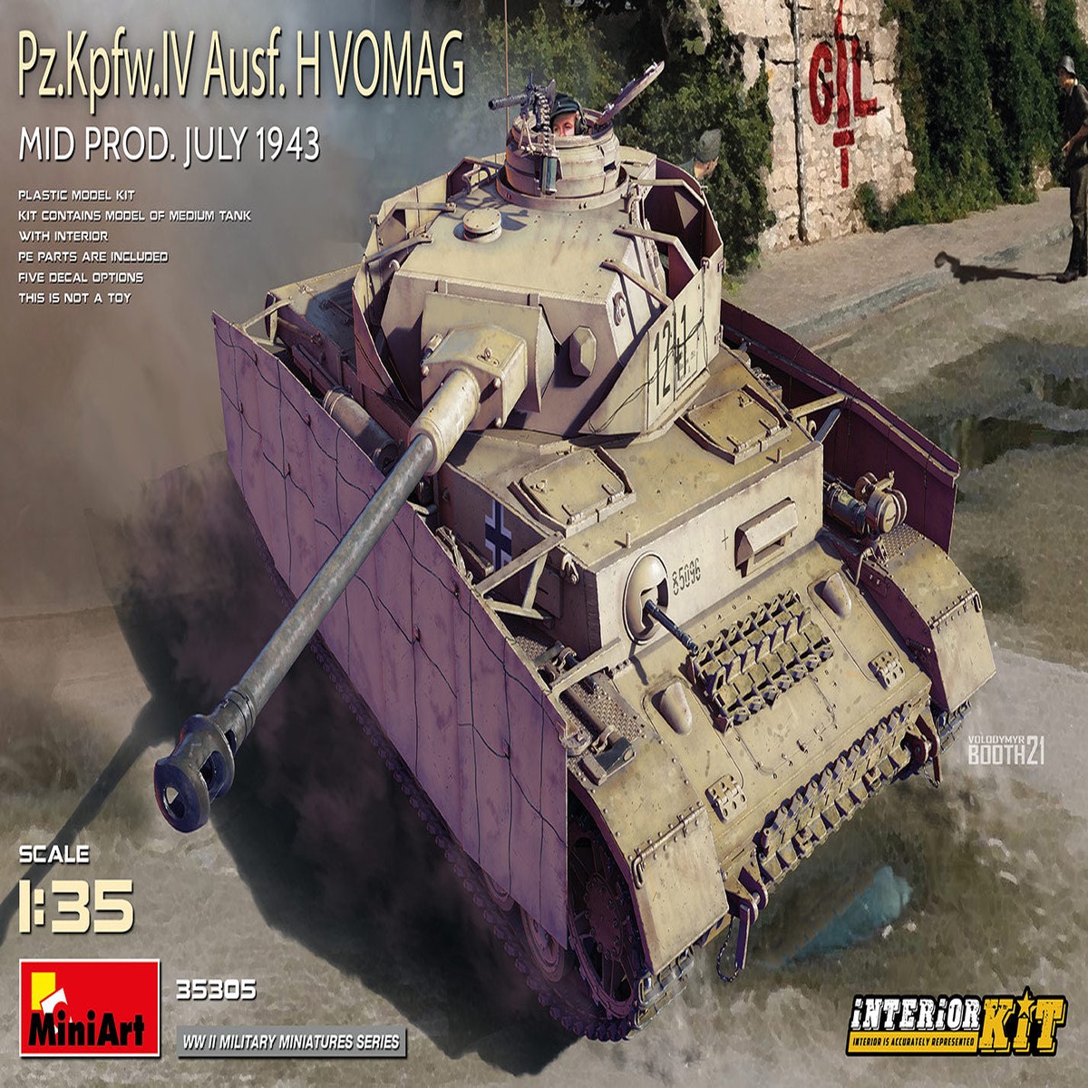 MiniArt 35305 1/35 Pz.Kpfw.IV Ausf. H Vomag. Mid Prod. (July 1943) Interior Kit