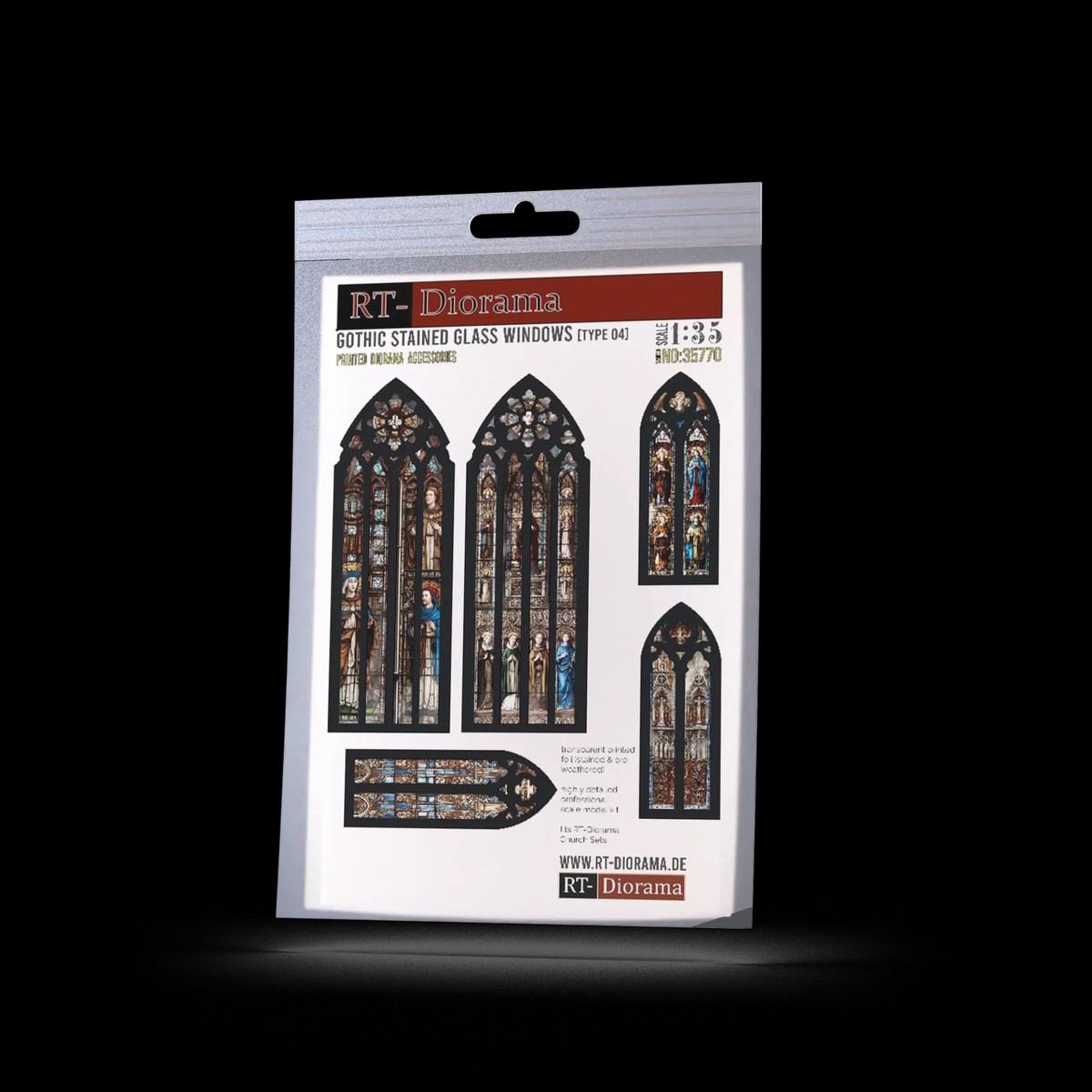 RT DIORAMA 35770 1/35 Gothic stained glass windows (Type4)