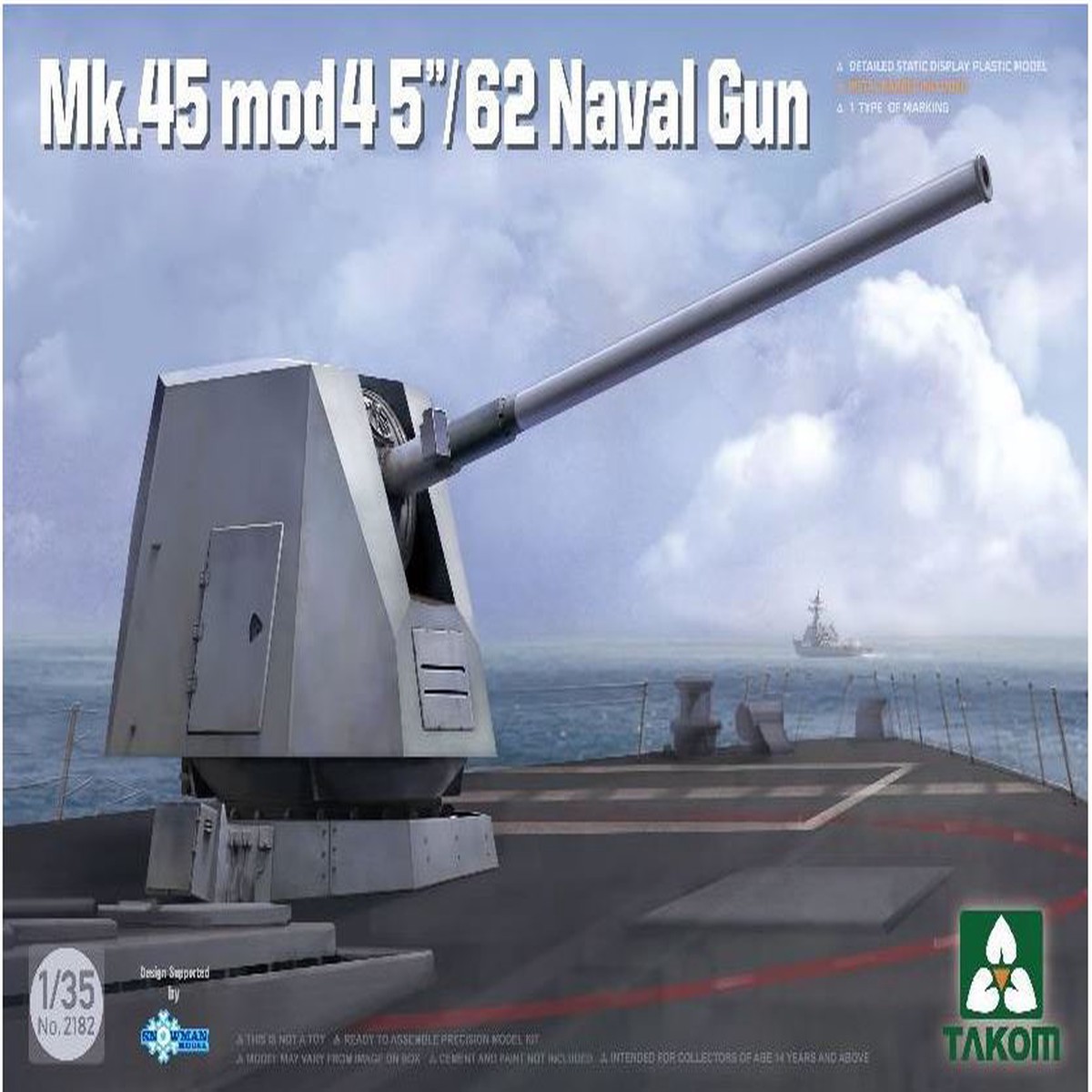 Takom 2182 1/35 Mk.45 mod 4 5″/62 Naval Gun