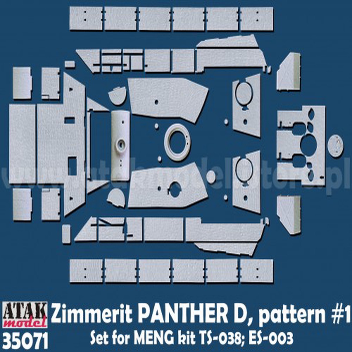 ATAK 35071 1/35 Zimmerit for Panther D Pattern 1 (MENG) 1/35