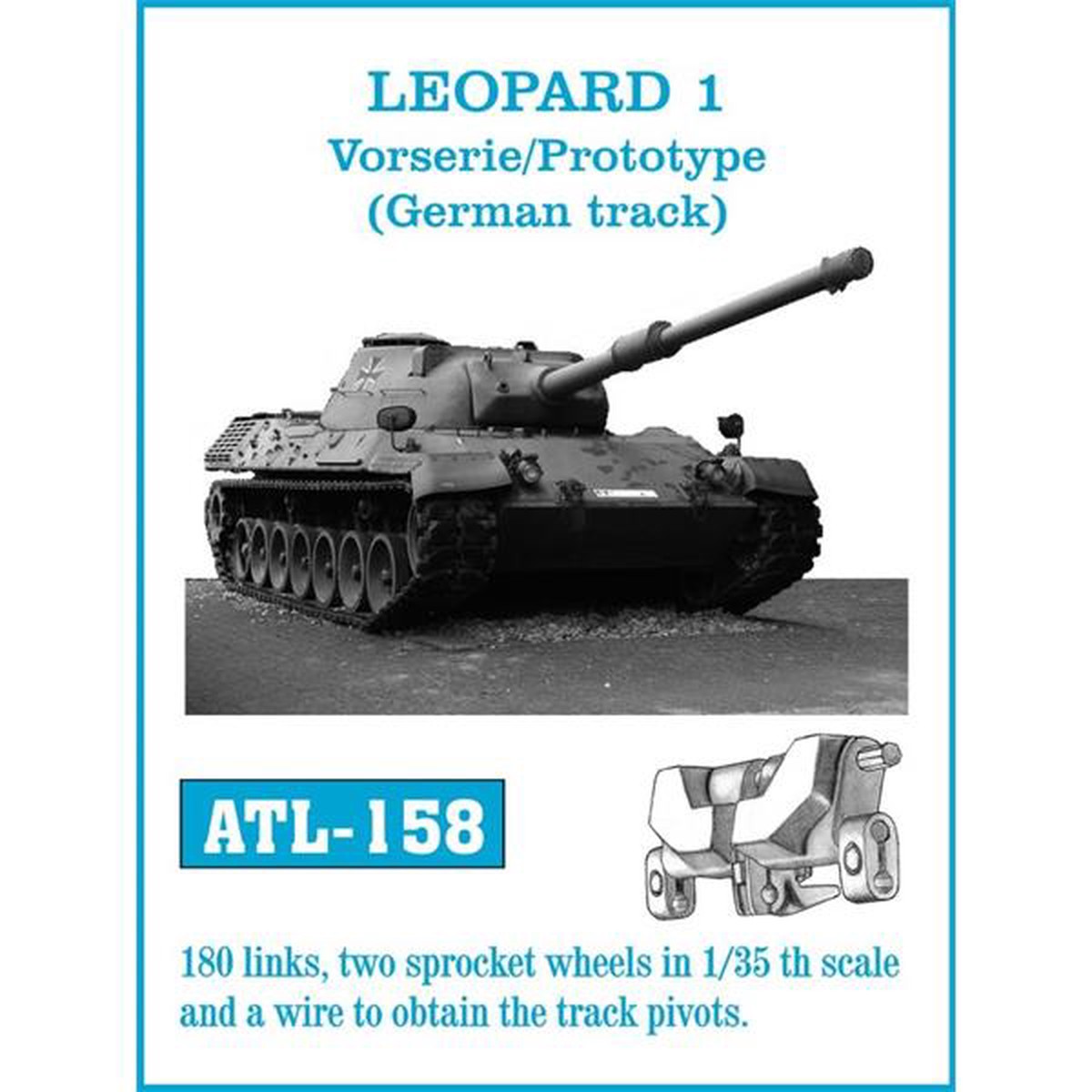 Friulmodel ATL-158 1/35 Leopard 1 Vorserie / Prototype tracks