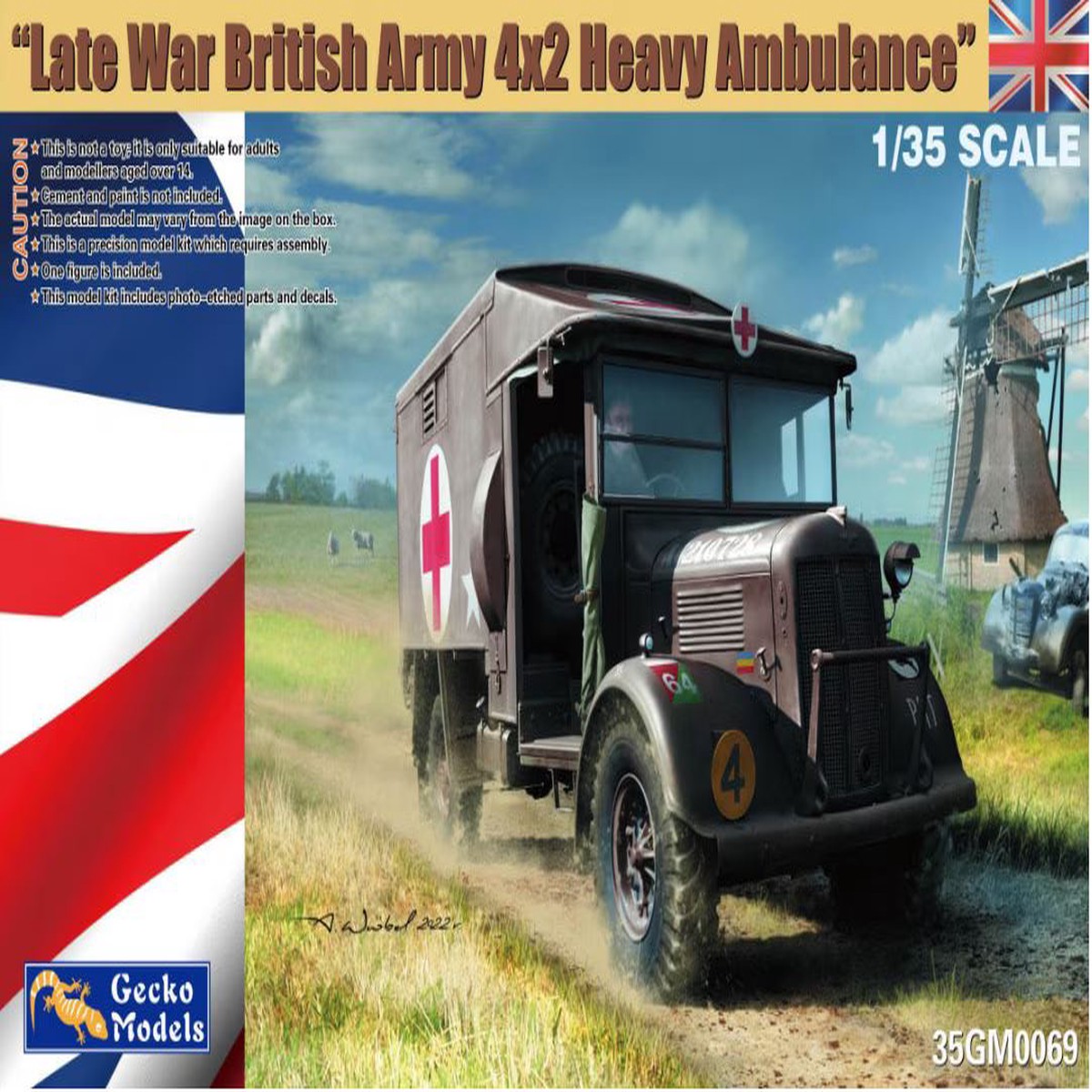 Gecko Models 35GM0069 1/35 Late War British Army 4×2 Heavy Ambulance