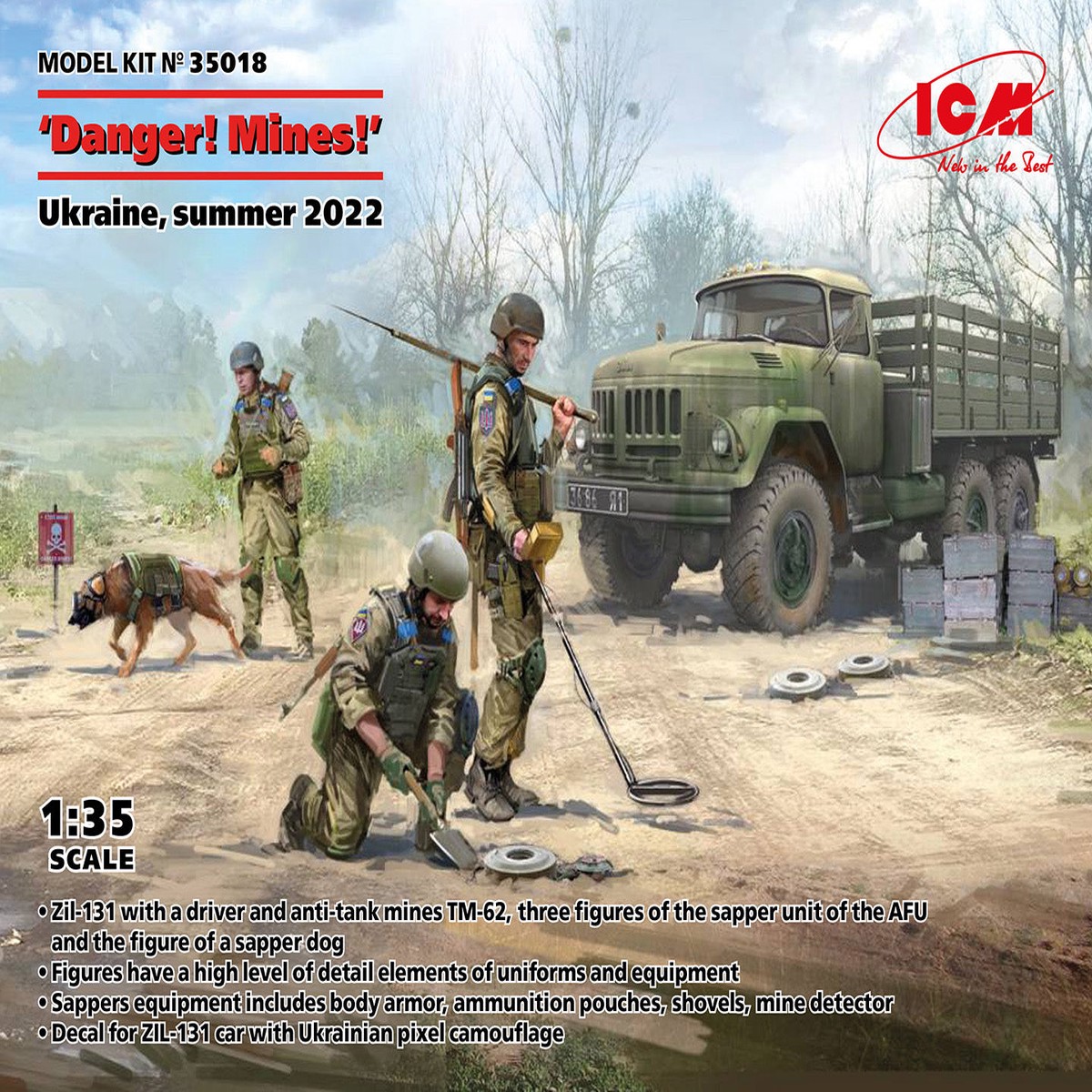 ICM 35018 1/35 “Danger! Mines! Ukraine, summer 2022