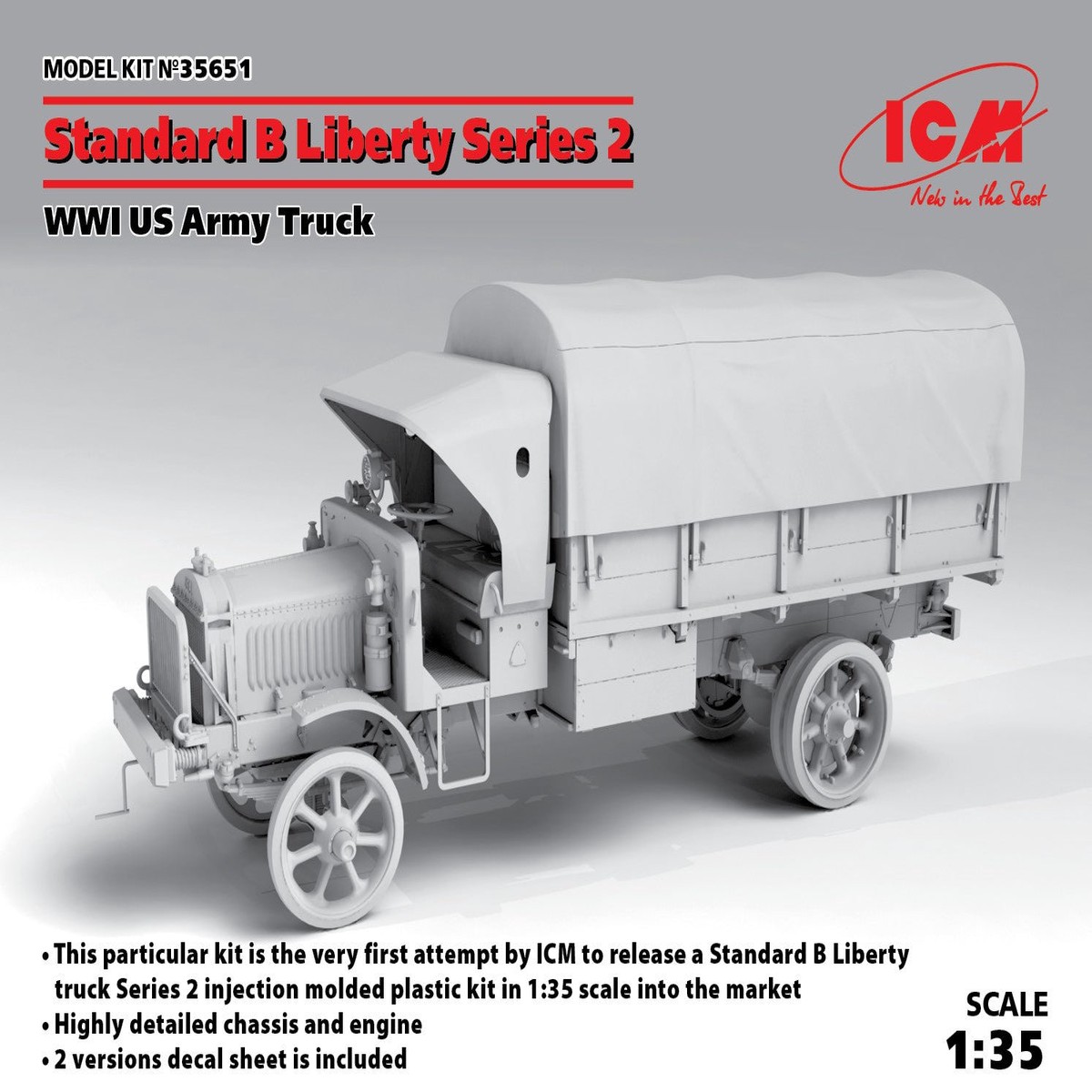 ICM 35651 1/35 Standard B “Liberty” Series 2, WWI US Army Truck
