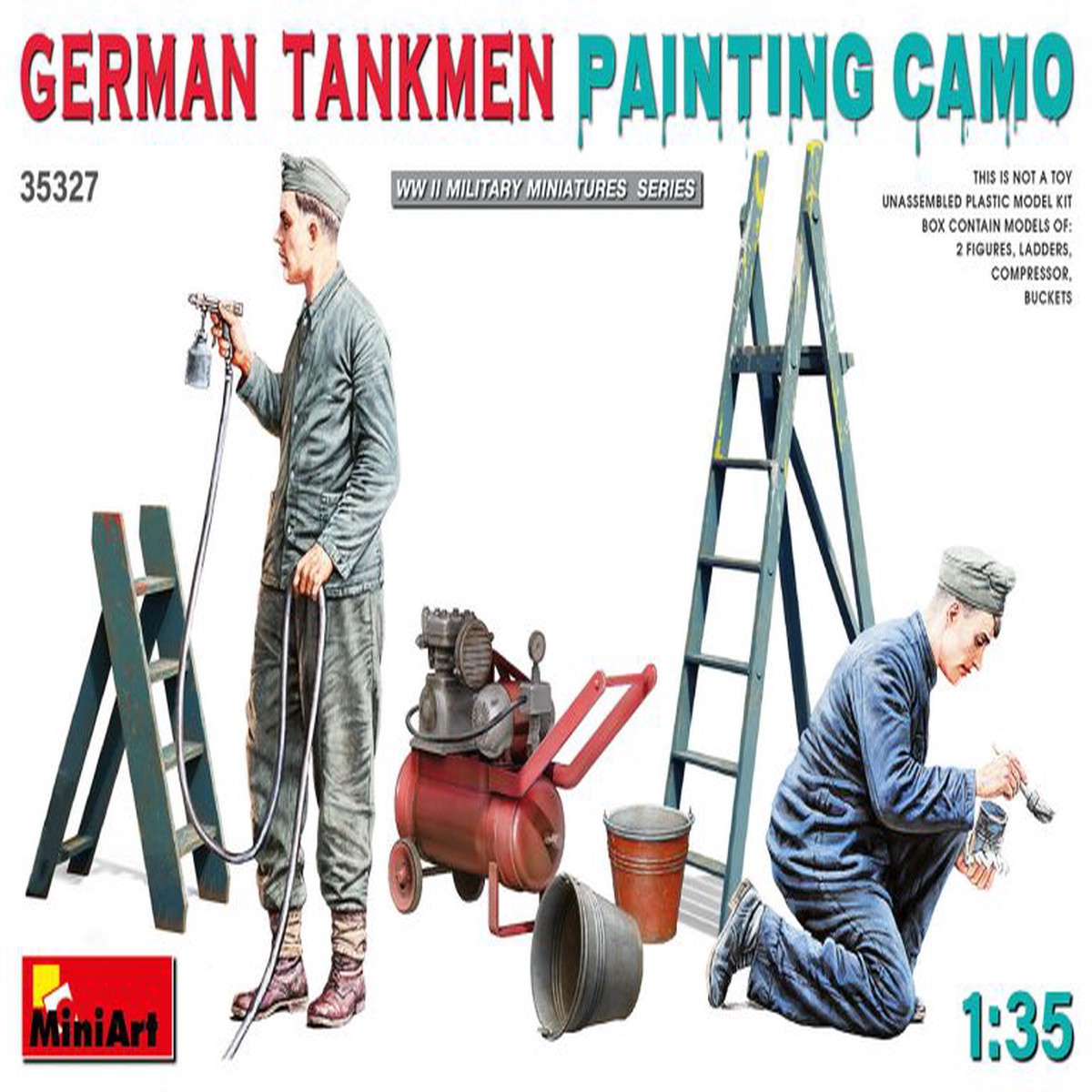 MiniArt 35327 1/35 German Tankmen – Painting Camo