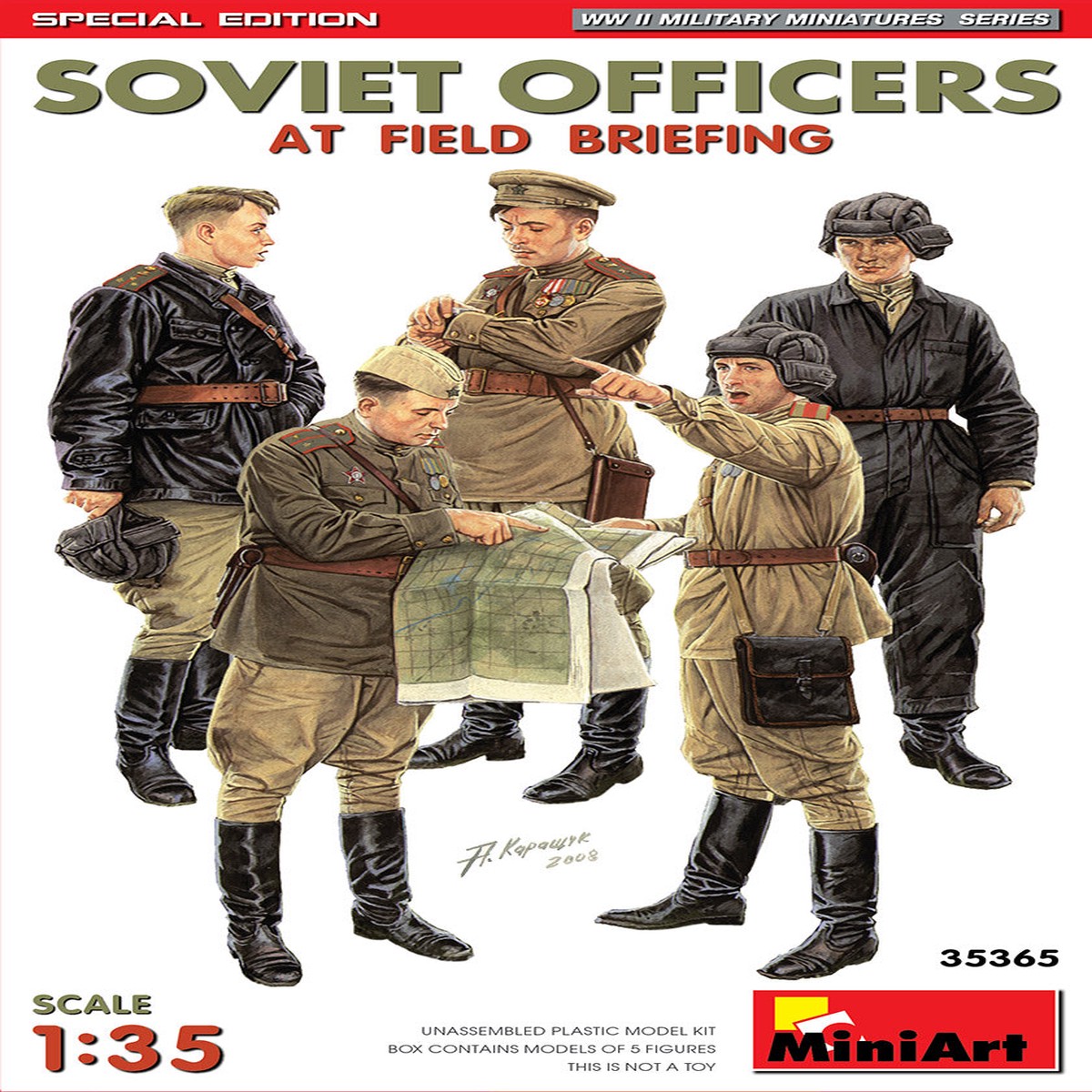 MiniArt 35365 1/35 Soviet Officers at Field Briefing – Special Edition