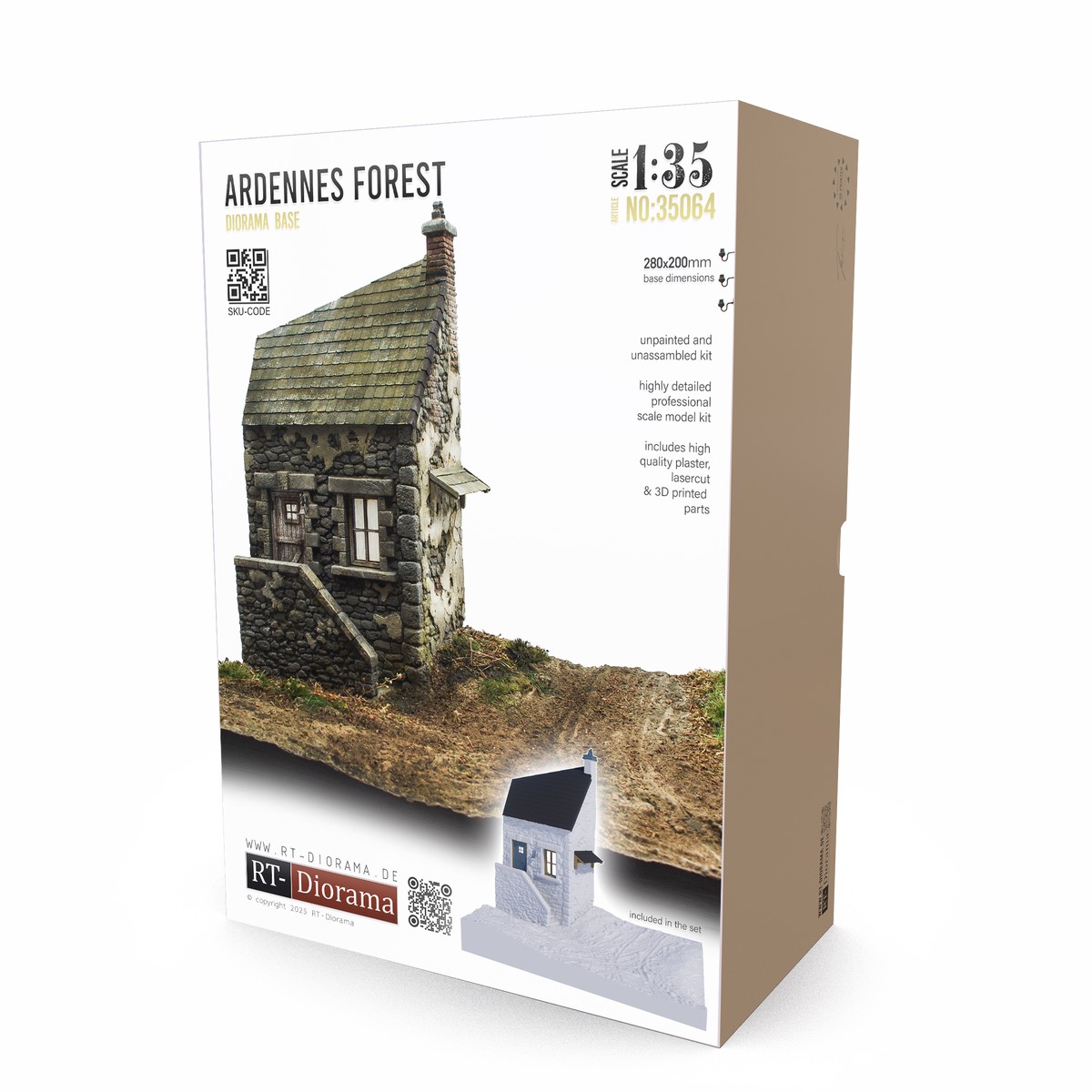 RT DIORAMA 35064 1/35 Ardennes Forest [Diorama Base]