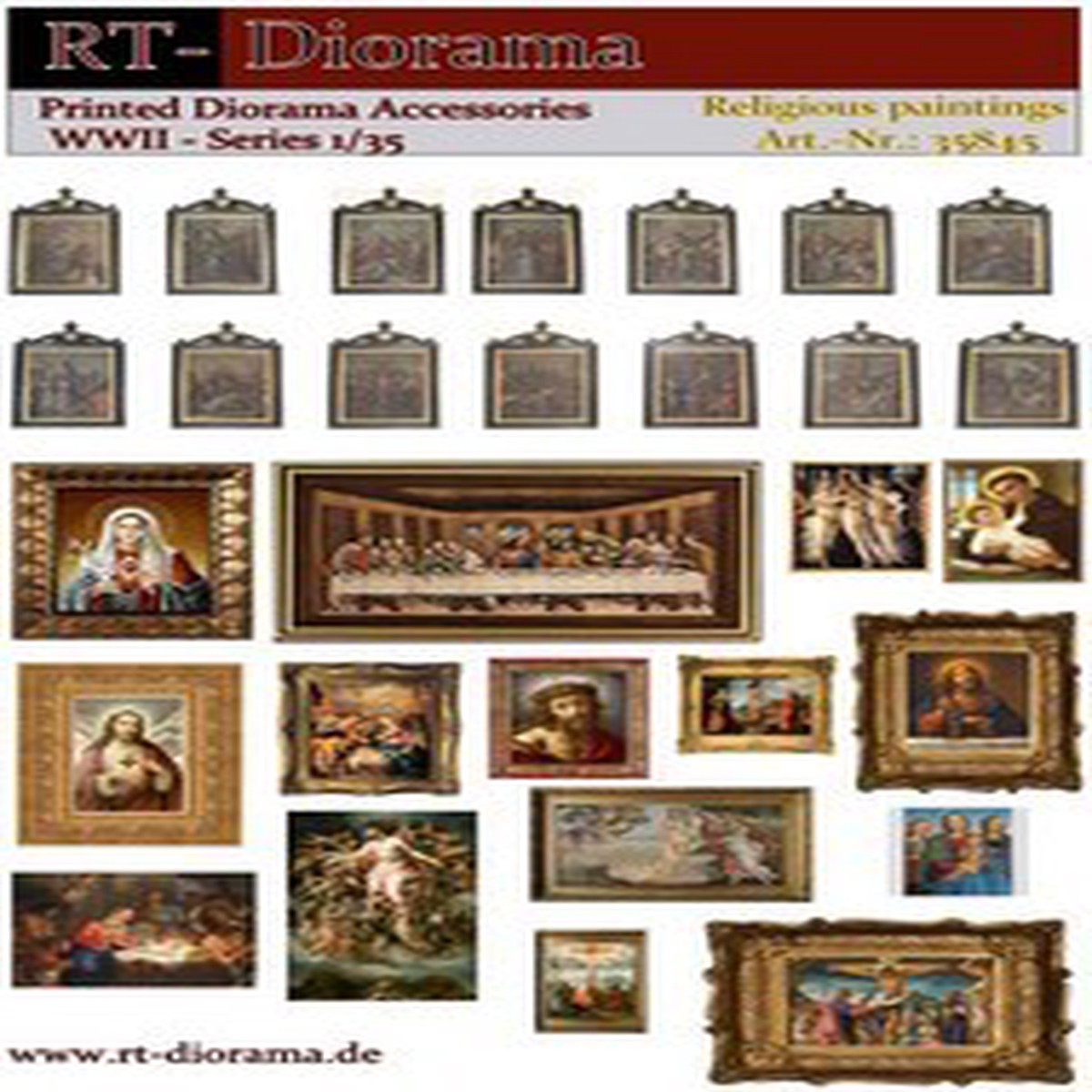 RT DIORAMA 35845 1/35 Printed Accessories: Religious – Paintings