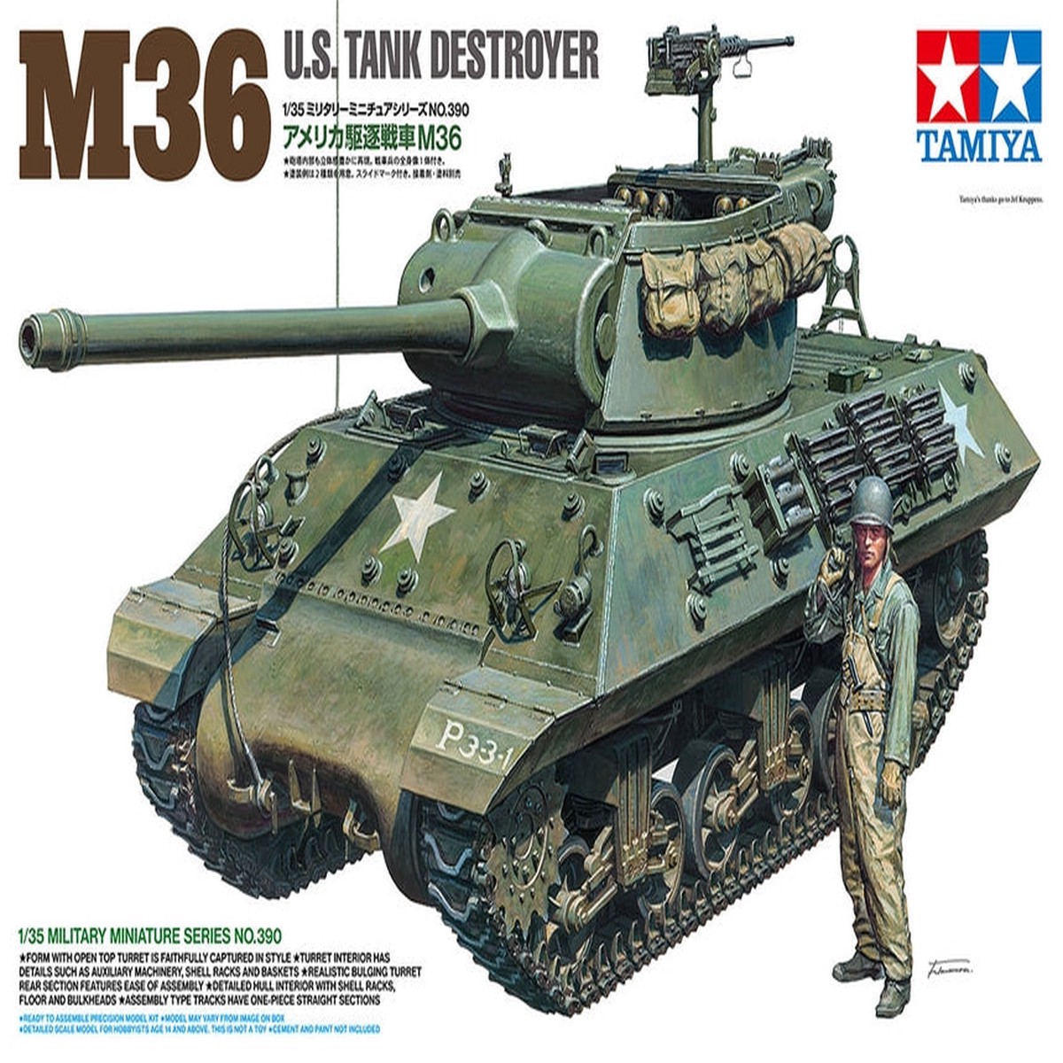 Tamiya 35390 Us Tank Destroyer M36 Jackson