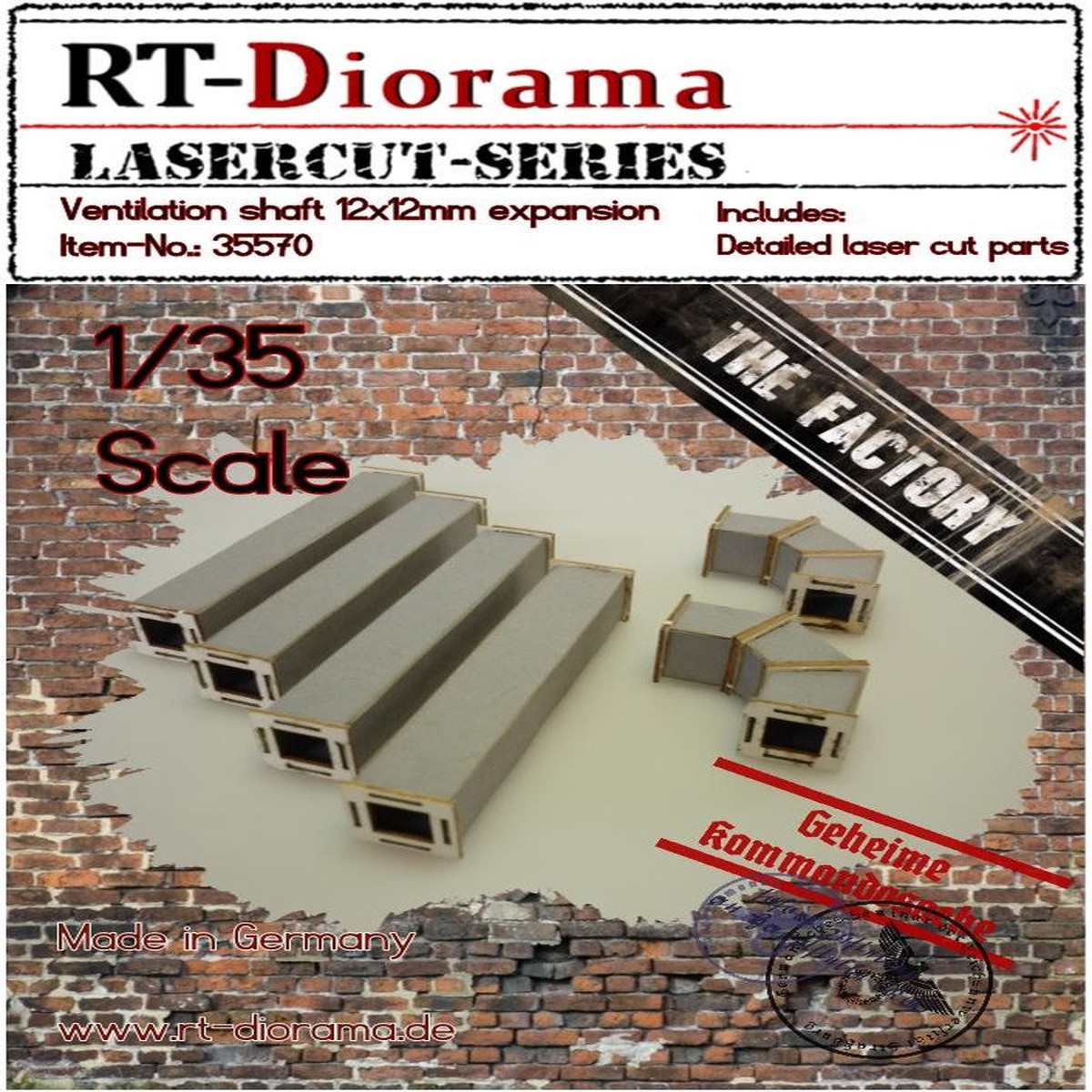 RT DIORAMA 35570 1/35 Ventilation shaft 12x12mm expansion