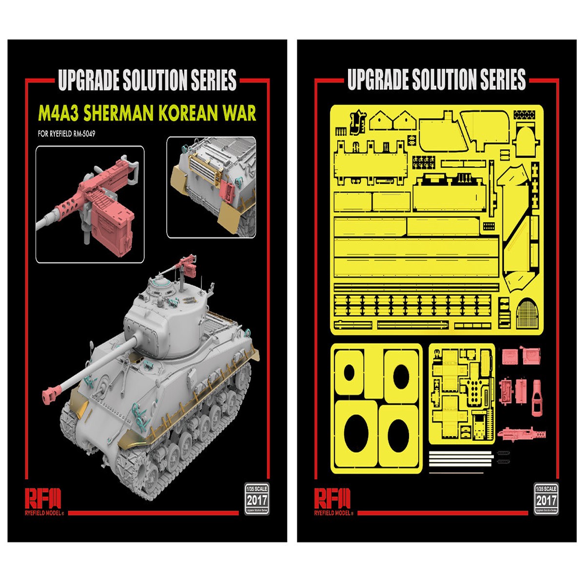 Rye Field Model 2017 1/35 Upgrade Set for 5049 M4A3 74W HVSS Sherman
