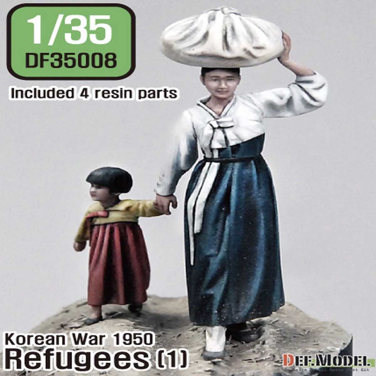 Def Model DF35008 1/35 Refugees (1) Korea war 1950/51