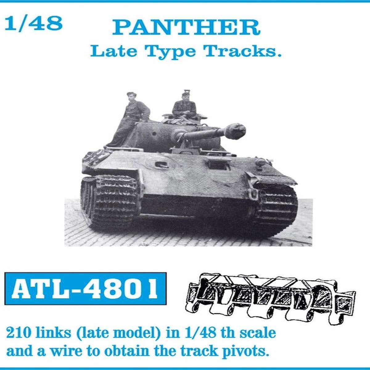 Friulmodel ATL-4801 1/48 PANTHER Late Type Tracks