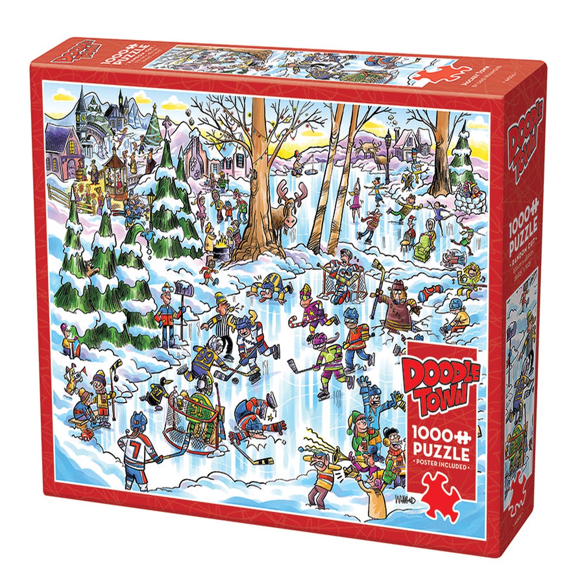 Doodle Town: Hockey Town 1000pc