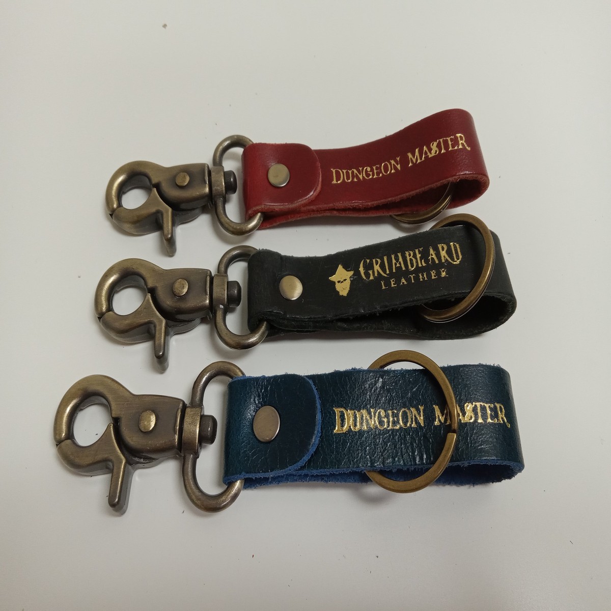 Grimbeard's Leather Keychains - GBL Keychain