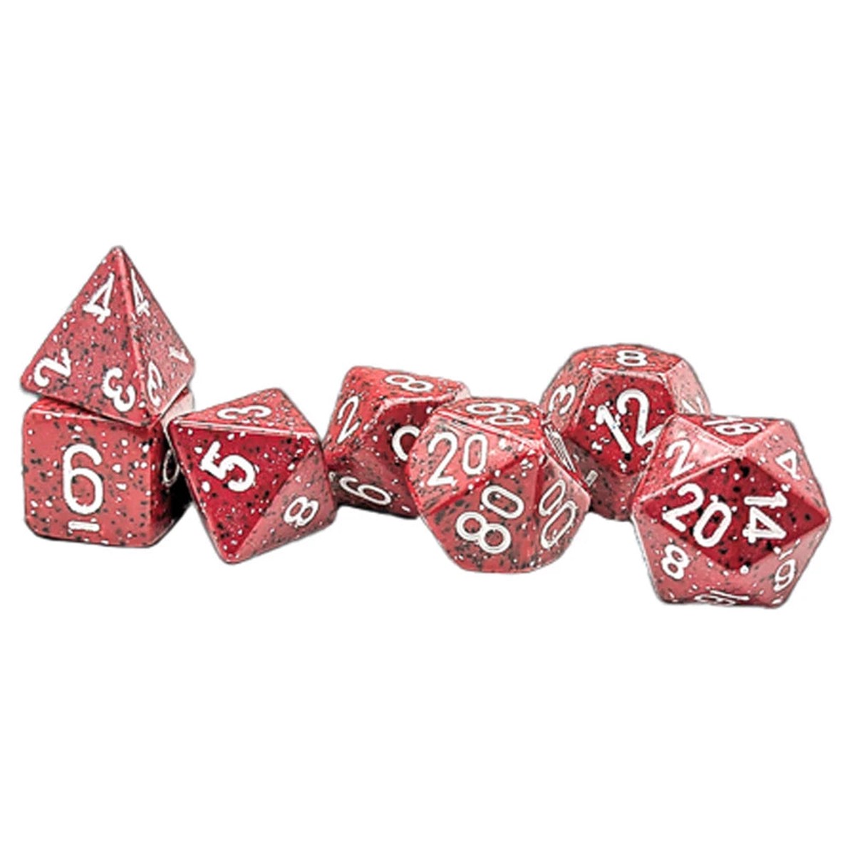 Speckled Dice: Polyhedral (6 Options) - Poly SPK Lava Stone